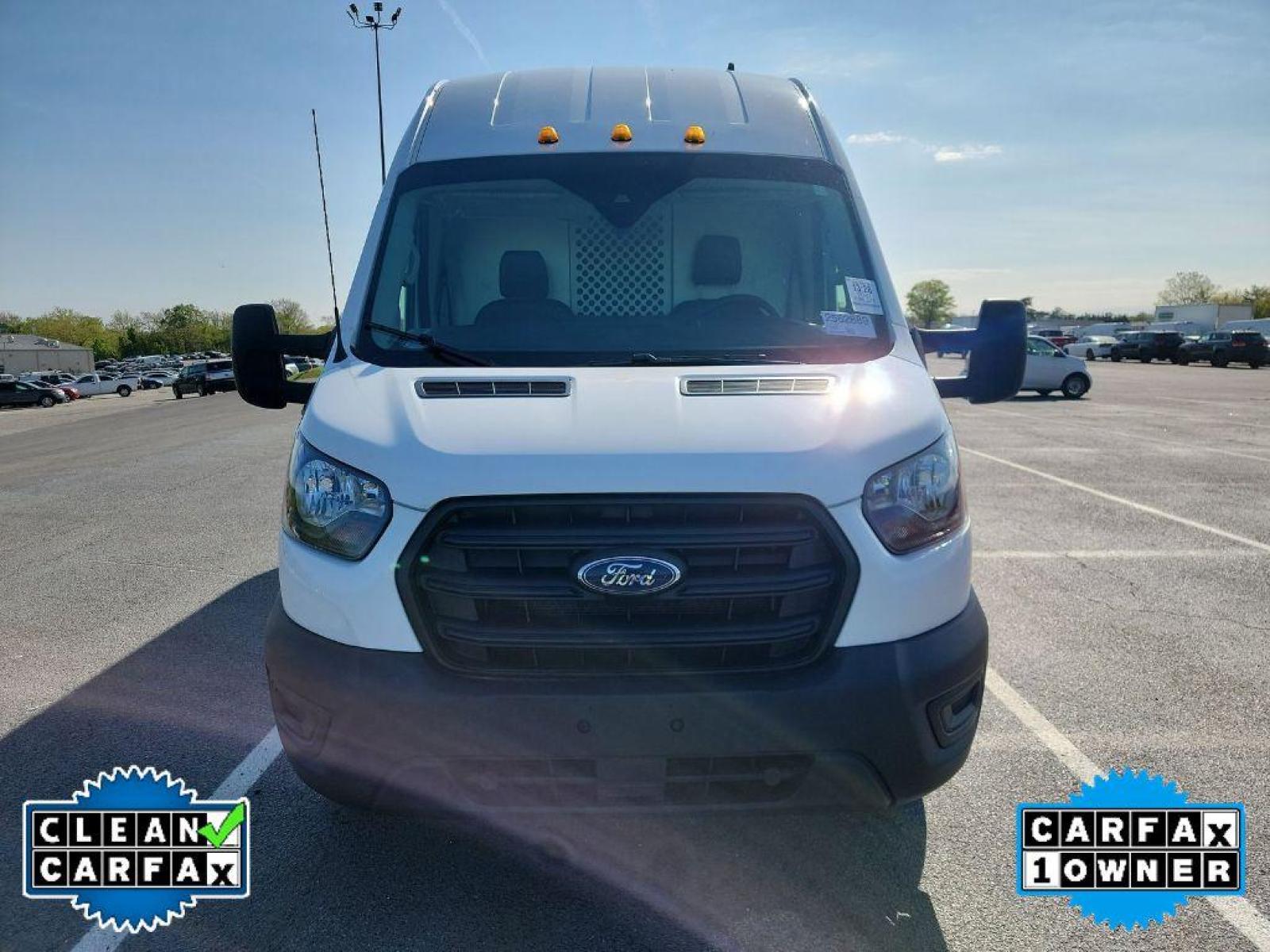 2020 Oxford White /Dark Palazzo Ford Transit Van Base w/10,360 lb. GVWR (1FTRS4XG8LK) with an V6, 3.5L engine, 10-speed automatic transmission, located at 3147 E Independence Blvd, Charlotte, NC, 28205, 35.200268, -80.773651 - <b>Equipment</b><br>See what's behind you with the back up camera on this unit. Good News! This certified CARFAX 1-owner vehicle has only had one owner before you. This unit features a hands-free Bluetooth phone system. It has a clean CARFAX vehicle history report. The rear parking assist technology - Photo #1