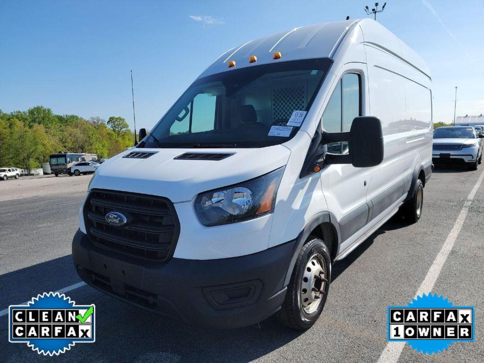 2020 Oxford White /Dark Palazzo Ford Transit Van Base w/10,360 lb. GVWR (1FTRS4XG8LK) with an V6, 3.5L engine, 10-speed automatic transmission, located at 3147 E Independence Blvd, Charlotte, NC, 28205, 35.200268, -80.773651 - <b>Equipment</b><br>See what's behind you with the back up camera on this unit. Good News! This certified CARFAX 1-owner vehicle has only had one owner before you. This unit features a hands-free Bluetooth phone system. It has a clean CARFAX vehicle history report. The rear parking assist technology - Photo #2