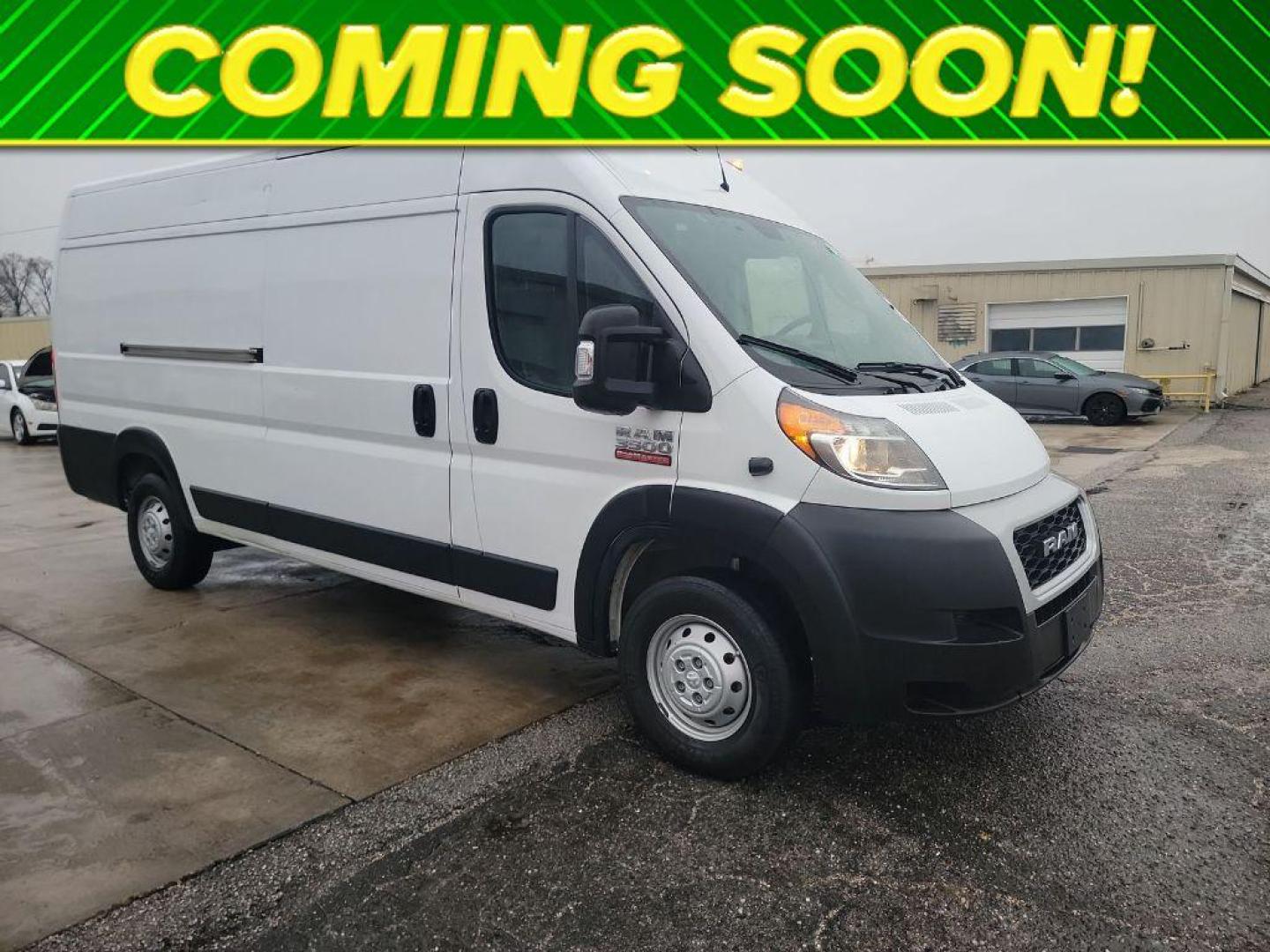 2021 Bright White Clearcoat /Black Ram ProMaster 3500 High Roof (3C6MRVJG0ME) with an V6, 3.6L engine, 6-speed automatic transmission, located at 3147 E Independence Blvd, Charlotte, NC, 28205, 35.200268, -80.773651 - Photo#0