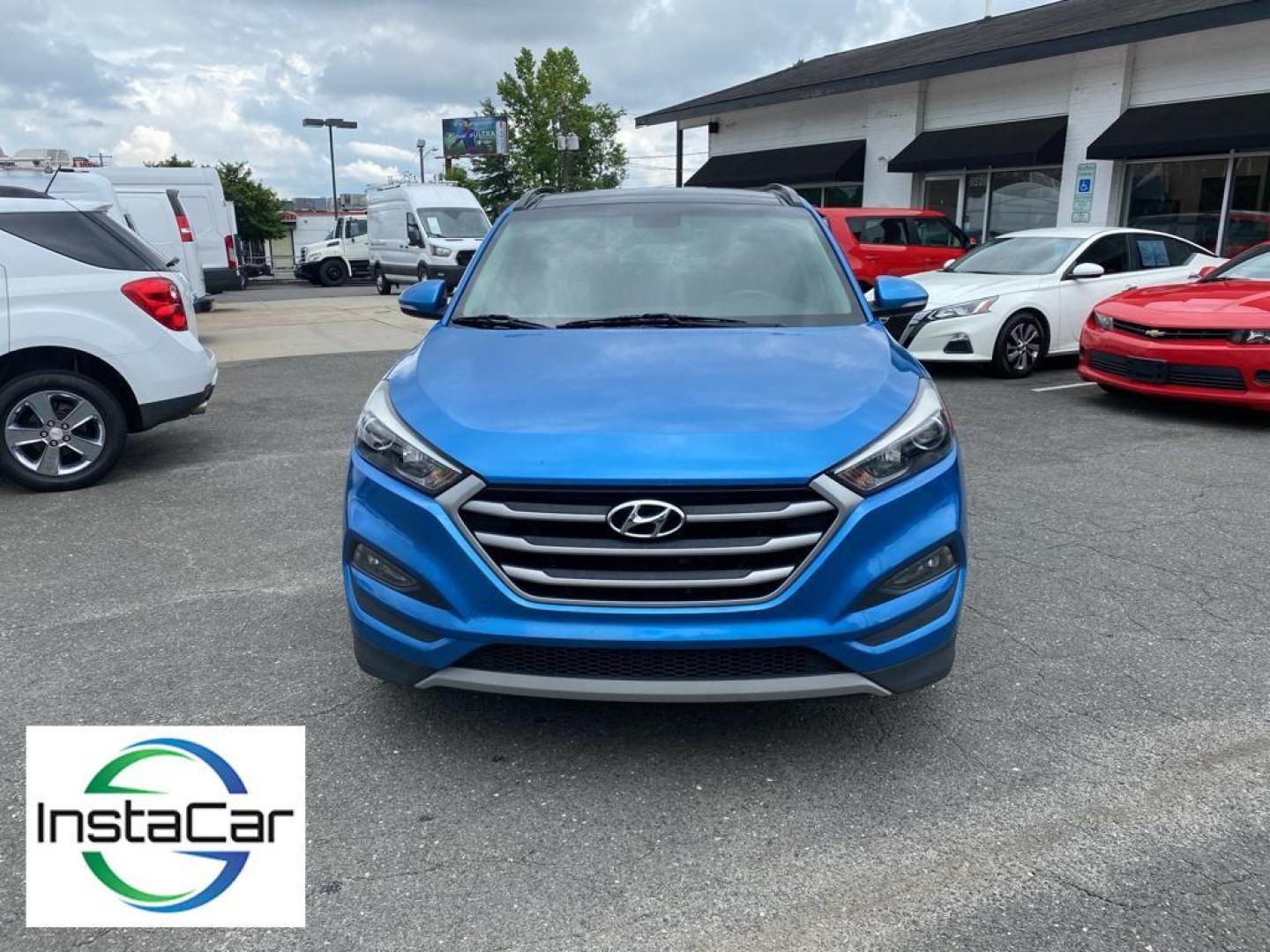 2018 Caribbean Blue /Black Hyundai Tucson Value (KM8J33A24JU) with an L4, 1.6L engine, 7-speed auto-shift manual transmission, located at 3147 E Independence Blvd, Charlotte, NC, 28205, 35.200268, -80.773651 - <b>Equipment</b><br>The satellite radio system in this vehicle gives you access to hundreds of nation-wide radio stations with a clear digital signal. This 2018 Hyundai Tucson keeps you comfortable with Auto Climate. The rear parking assist technology on the Hyundai Tucson will put you at ease whe - Photo#6