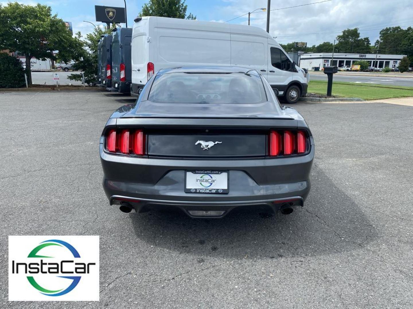 2017 Magnetic Metallic /Ebony Ford Mustang EcoBoost (1FA6P8TH6H5) with an L4, 2.3L engine, Manual 6-Speed transmission, located at 3147 E Independence Blvd, Charlotte, NC, 28205, 35.200268, -80.773651 - <b>Equipment</b><br>The HID headlamps on the Ford Mustang light your way like never before. Bluetooth technology is built into this vehicle, keeping your hands on the steering wheel and your focus on the road. Protect this small car from unwanted accidents with a cutting edge backup camera system. I - Photo#9