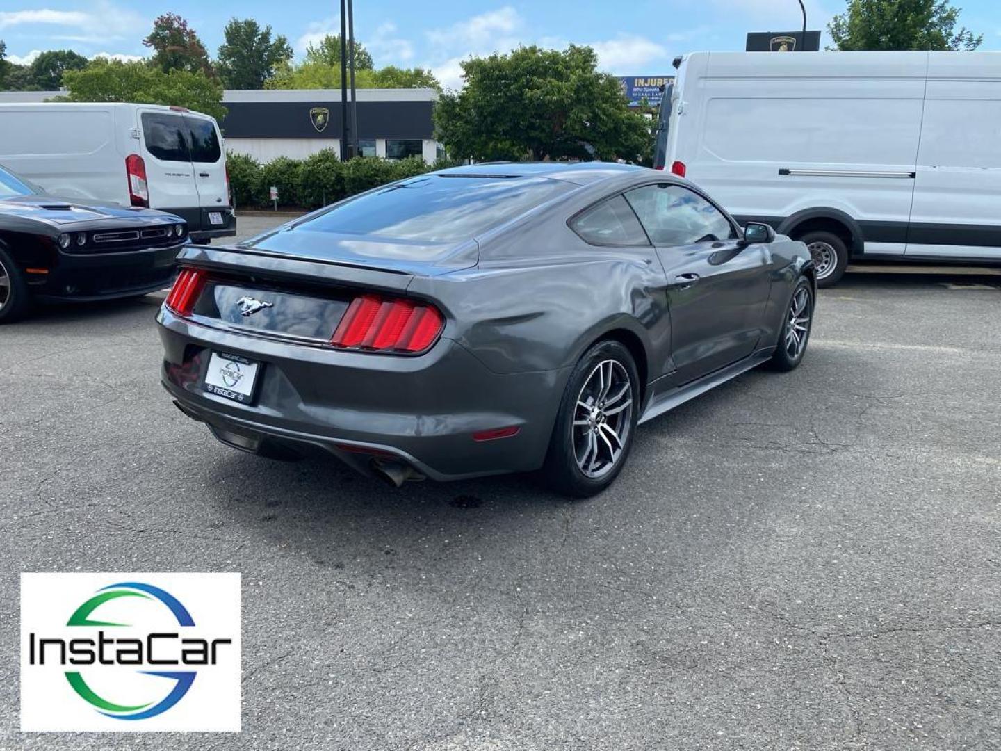 2017 Magnetic Metallic /Ebony Ford Mustang EcoBoost (1FA6P8TH6H5) with an L4, 2.3L engine, Manual 6-Speed transmission, located at 3147 E Independence Blvd, Charlotte, NC, 28205, 35.200268, -80.773651 - <b>Equipment</b><br>The HID headlamps on the Ford Mustang light your way like never before. Bluetooth technology is built into this vehicle, keeping your hands on the steering wheel and your focus on the road. Protect this small car from unwanted accidents with a cutting edge backup camera system. I - Photo#10