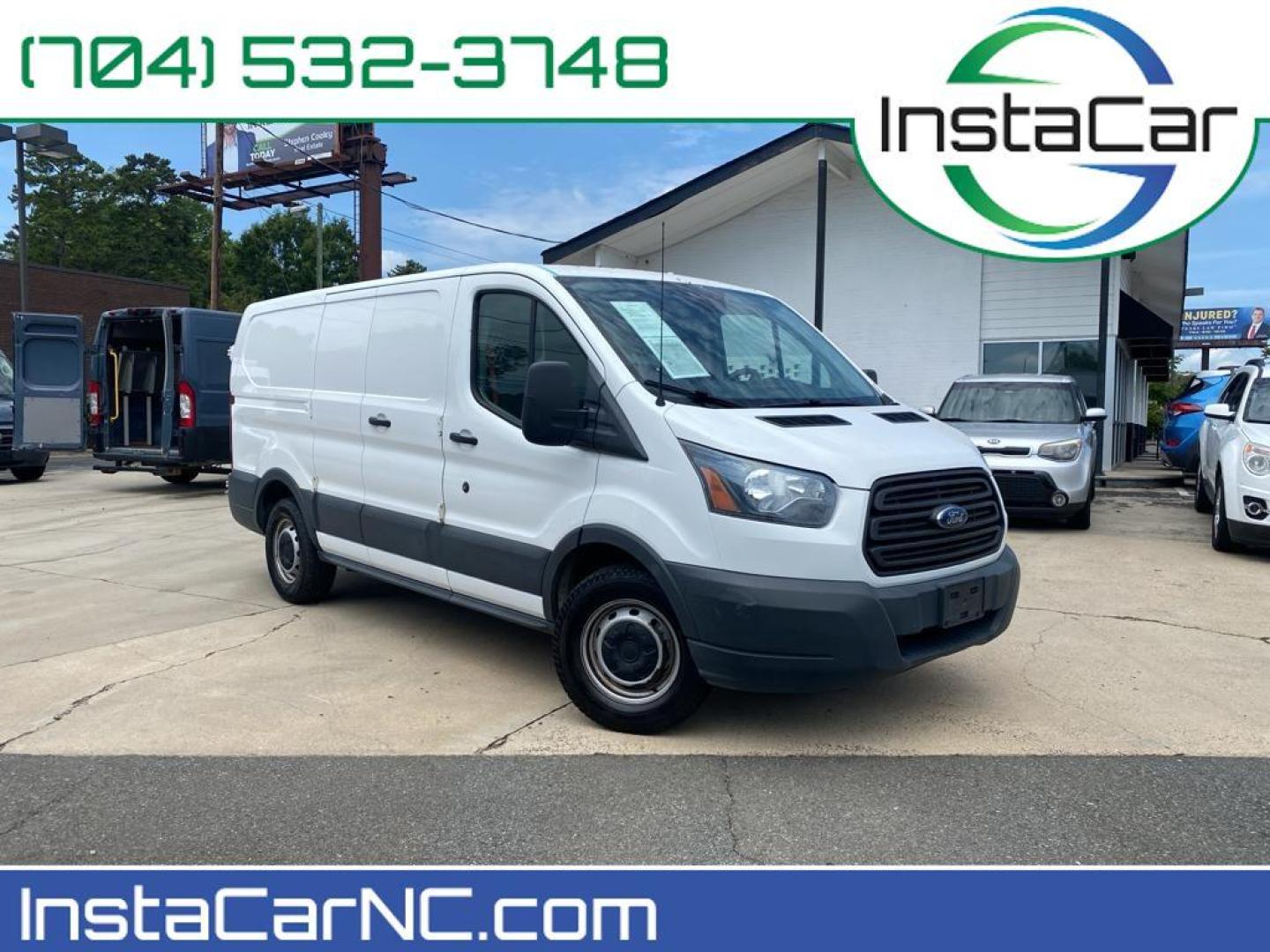 2018 Oxford White /Charcoal Ford Transit Van Base w/60/40 Pass-Side Cargo Doors (1FTYE1ZM4JK) with an V6, 3.7L engine, 6-speed automatic transmission, located at 3147 E Independence Blvd, Charlotte, NC, 28205, 35.200268, -80.773651 - Photo#0