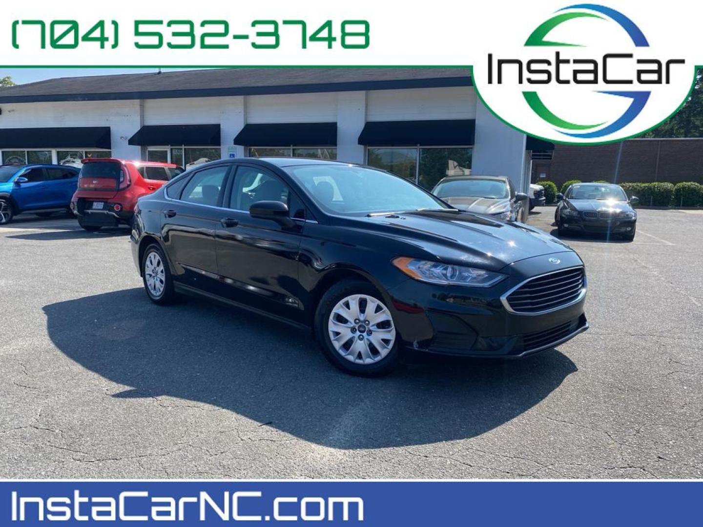 2020 Agate Black Metallic /Medium Light Stone Ford Fusion S (3FA6P0G75LR) with an L4, 2.5L engine, 6-speed automatic transmission, located at 3147 E Independence Blvd, Charlotte, NC, 28205, 35.200268, -80.773651 - For Sale: 2020 Ford Fusion S Reliable, Stylish, and Packed with Features!<br><br>Discover the perfect blend of performance and technology with this 2020 Ford Fusion S. This sleek sedan features a fuel-efficient L4, 2.5L engine paired with front-wheel drive, delivering a smooth and responsive ride t - Photo#0