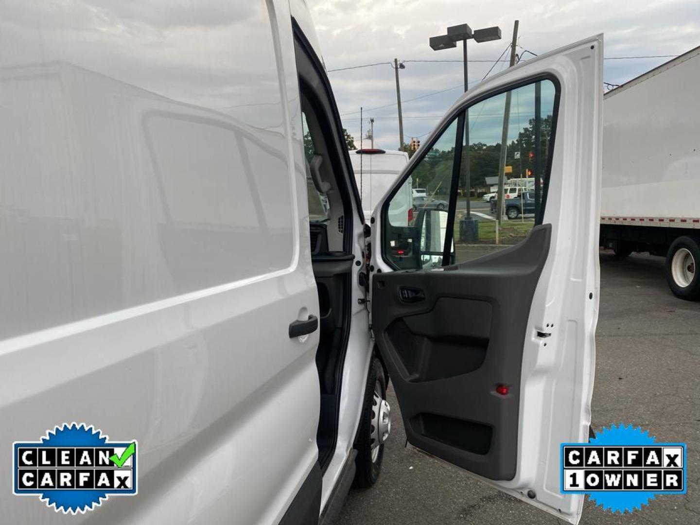 2022 Oxford White /Dark Palazzo Gray Ford Transit Van Base w/11,000 lb. GVWR (1FTRU8XG8NK) with an V6, 3.5L engine, 10-speed automatic transmission, located at 3147 E Independence Blvd, Charlotte, NC, 28205, 35.200268, -80.773651 - <b>Equipment</b><br>This model features a hands-free Bluetooth phone system. The rear parking assist technology on this 1 ton van will put you at ease when reversing. The system alerts you as you get closer to an obstruction. This vehicle is a certified CARFAX 1-owner. This vehicle has a clean CARF - Photo#22