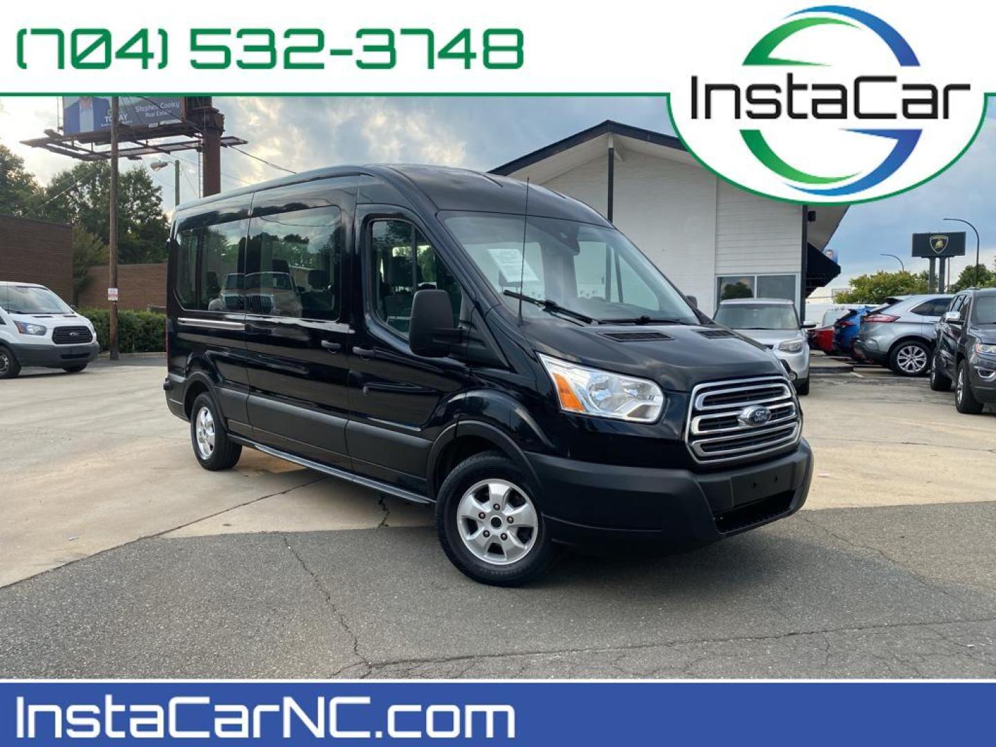 2019 Shadow Black /Pewter Ford Transit Wagon XLT (1FBAX2CM7KK) with an V6, 3.7L engine, 6-speed automatic transmission, located at 3147 E Independence Blvd, Charlotte, NC, 28205, 35.200268, -80.773651 - <b>Equipment</b><br>It features a hands-free Bluetooth phone system. Protect this 2019 Ford Transit Wagon T-350 Med Roof Slide from unwanted accidents with a cutting edge backup camera system. The vehicle has a clean CARFAX vehicle history report. With the keyless entry system on this unit you can p - Photo#0