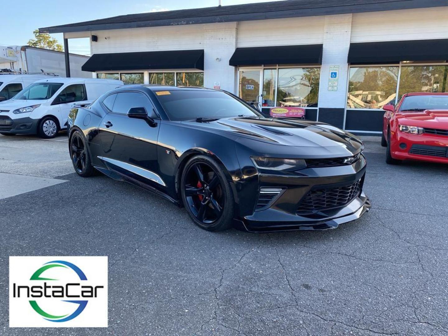 2017 black /Jet Black Chevrolet Camaro 2SS (1G1FH1R71H0) with an V8, 6.2L engine, 8-speed automatic transmission, located at 3147 E Independence Blvd, Charlotte, NC, 28205, 35.200268, -80.773651 - <b>Equipment</b><br>This vehicle has a premium sound system installed. Protect the vehicle from unwanted accidents with a cutting edge backup camera system. The HID headlamps on this vehicle light your way like never before. The rear parking assist technology on this Chevrolet Camaro will put you at - Photo#9