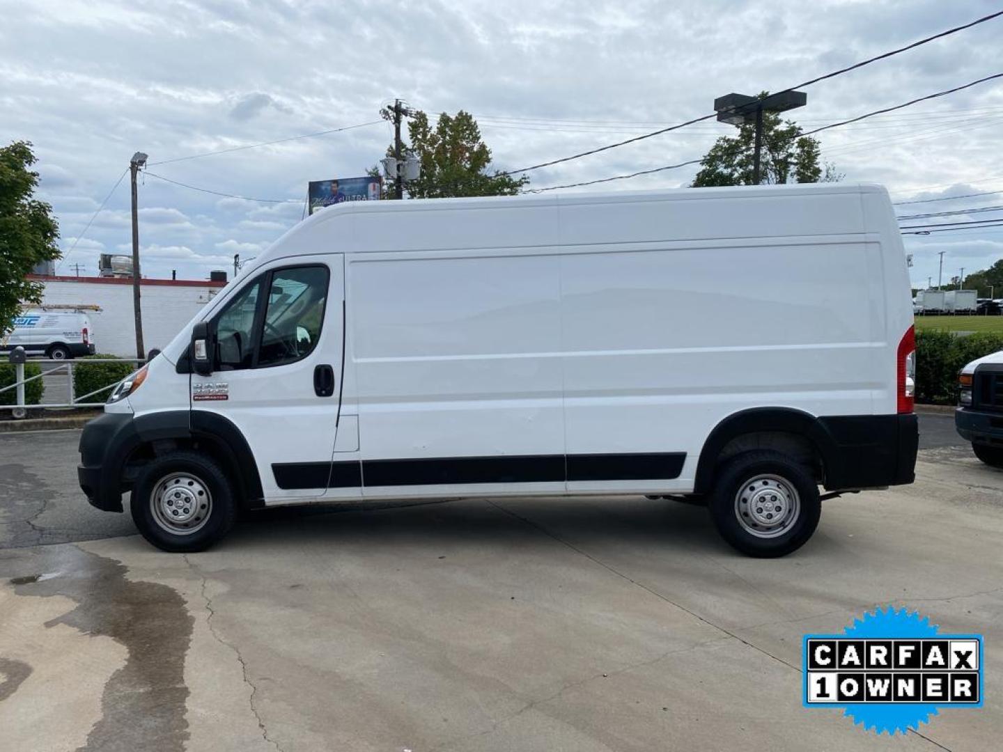 2021 Bright White Clearcoat /Black Ram ProMaster 2500 High Roof (3C6LRVDG8ME) with an V6, 3.6L engine, 6-speed automatic transmission, located at 3147 E Independence Blvd, Charlotte, NC, 28205, 35.200268, -80.773651 - <b>Equipment</b><br>Protect the Ram ProMaster 2500 from unwanted accidents with a cutting edge backup camera system. This vehicle is a certified CARFAX 1-owner. This unit features a hands-free Bluetooth phone system. Quickly unlock this model with keyless entry. Set the temperature exactly where you - Photo#10