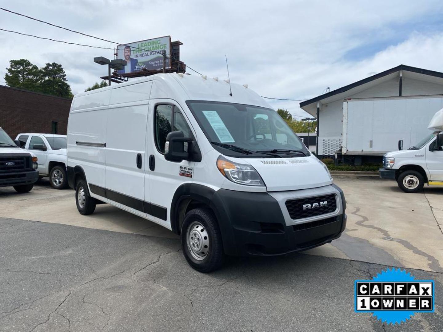 2021 Bright White Clearcoat /Black Ram ProMaster 2500 High Roof (3C6LRVDG8ME) with an V6, 3.6L engine, 6-speed automatic transmission, located at 3147 E Independence Blvd, Charlotte, NC, 28205, 35.200268, -80.773651 - <b>Equipment</b><br>Protect the Ram ProMaster 2500 from unwanted accidents with a cutting edge backup camera system. This vehicle is a certified CARFAX 1-owner. This unit features a hands-free Bluetooth phone system. Quickly unlock this model with keyless entry. Set the temperature exactly where you - Photo#7