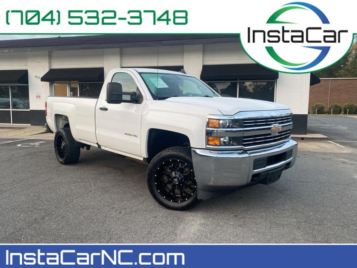 2017 Summit White /Dark Ash/Jet Black Chevrolet Silverado Work Truck (1GC0CUEG8HZ) with an V8, 6.0L engine, 6-speed automatic transmission, located at 3147 E Independence Blvd, Charlotte, NC, 28205, 35.200268, -80.773651 - <b>Equipment</b><br>Good News! This certified CARFAX 1-owner vehicle has only had one owner before you. Bluetooth technology is built into the Chevrolet Silverado, keeping your hands on the steering wheel and your focus on the road. Set the temperature exactly where you are most comfortable in the C - Photo#0