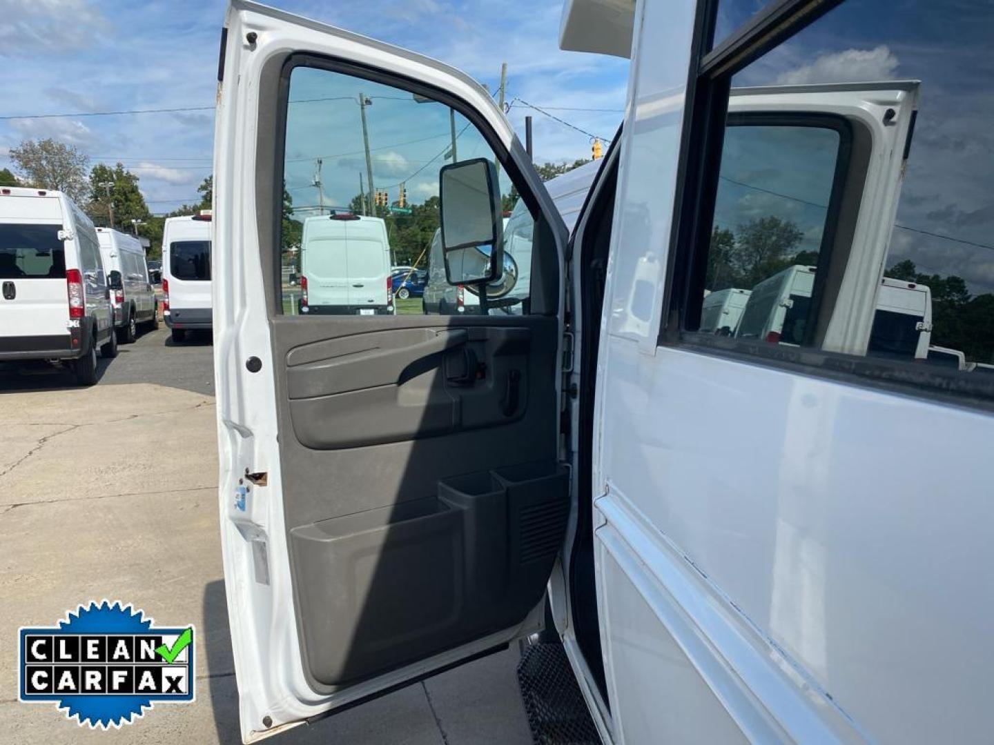 2013 Summit White /Medium Pewter Chevrolet Express Work Van (1GB0G2BA3D1) with an V8, 4.8L engine, 6-speed automatic transmission, located at 3147 E Independence Blvd, Charlotte, NC, 28205, 35.200268, -80.773651 - <b>Equipment</b><br>Our dealership has already run the CARFAX report and it is clean. A clean CARFAX is a great asset for resale value in the future. This Chevrolet Express is rear wheel drive. Maintaining a stable interior temperature in this 1 ton van is easy with the climate control system. This - Photo#17