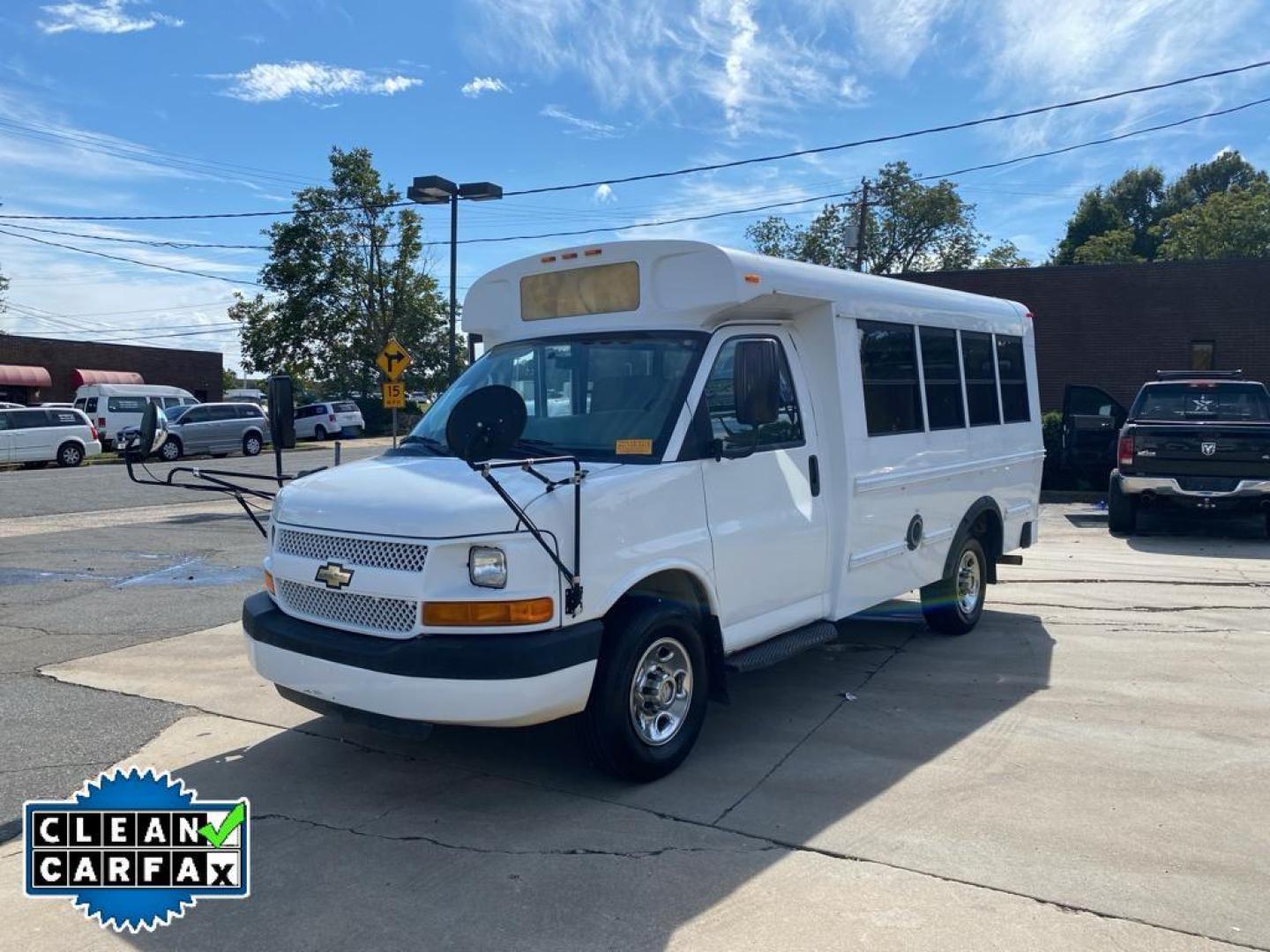 2013 Summit White /Medium Pewter Chevrolet Express Work Van (1GB0G2BA3D1) with an V8, 4.8L engine, 6-speed automatic transmission, located at 3147 E Independence Blvd, Charlotte, NC, 28205, 35.200268, -80.773651 - <b>Equipment</b><br>Our dealership has already run the CARFAX report and it is clean. A clean CARFAX is a great asset for resale value in the future. This Chevrolet Express is rear wheel drive. Maintaining a stable interior temperature in this 1 ton van is easy with the climate control system. This - Photo#7