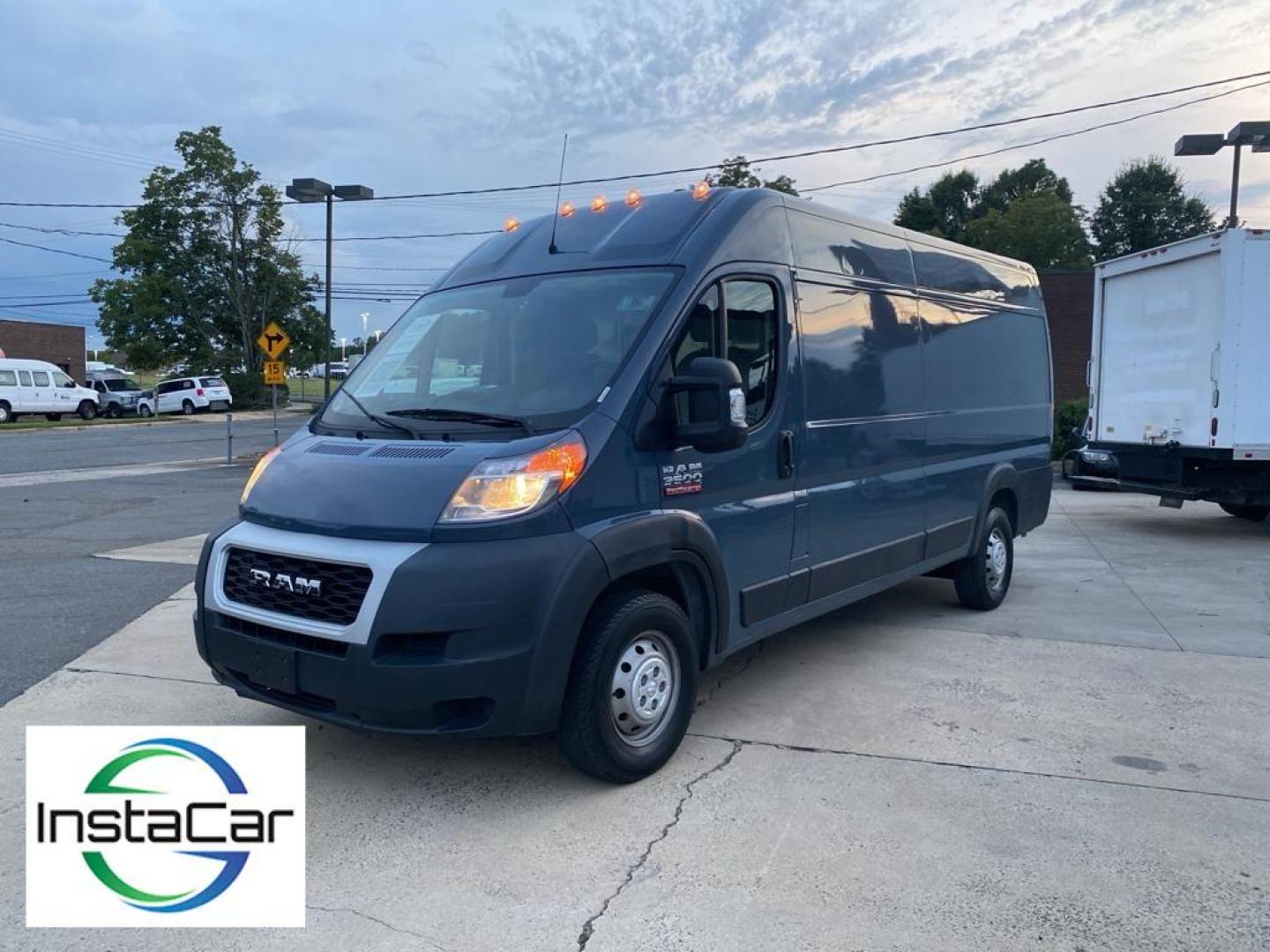 2019 Patriot Blue Pearlcoat /Black Ram ProMaster 3500 High Roof (3C6URVJG2KE) with an V6, 3.6L engine, 6-speed automatic transmission, located at 3147 E Independence Blvd, Charlotte, NC, 28205, 35.200268, -80.773651 - <b>Equipment</b><br>Bluetooth technology is built into it, keeping your hands on the steering wheel and your focus on the road. See what's behind you with the back up camera on this 2019 Ram ProMaster 3500 . Impresses the most discerning driver with the deep polished blue exterior on this Ram ProMas - Photo#3