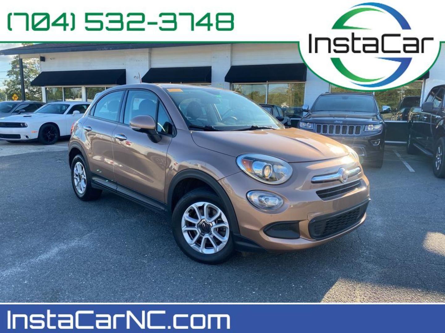 2018 Rame Chiaro (Light Copper) /Black Fiat 500X Pop (ZFBCFXAB9JP) with an 4 Cyl, 2.4L engine, 9-speed automatic transmission, located at 3147 E Independence Blvd, Charlotte, NC, 28205, 35.200268, -80.773651 - Photo#0