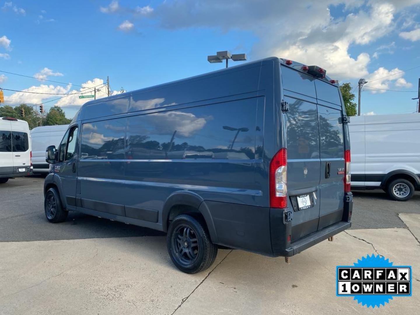 2019 Patriot Blue Pearlcoat /Black Ram ProMaster 3500 High Roof (3C6URVJG6KE) with an V6, 3.6L engine, 6-speed automatic transmission, located at 3147 E Independence Blvd, Charlotte, NC, 28205, 35.200268, -80.773651 - <b>Equipment</b><br>See what's behind you with the back up camera on this 2019 Ram ProMaster 3500 . This Ram ProMaster 3500 features a hands-free Bluetooth phone system. This vehicle is a certified CARFAX 1-owner. The vehicle is front wheel drive. This 2019 Ram ProMaster 3500 shines with an exquisi - Photo#10