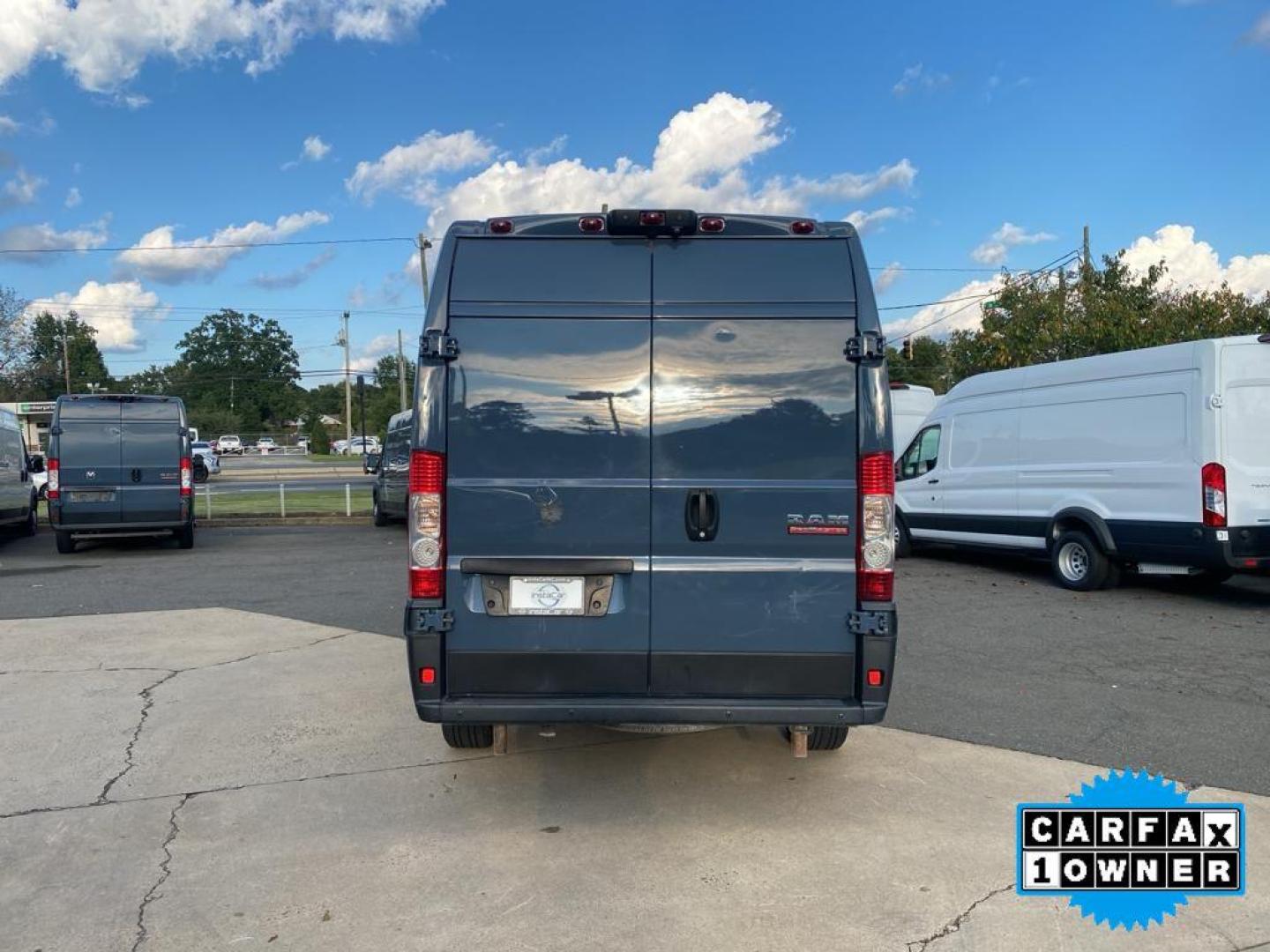 2019 Patriot Blue Pearlcoat /Black Ram ProMaster 3500 High Roof (3C6URVJG6KE) with an V6, 3.6L engine, 6-speed automatic transmission, located at 3147 E Independence Blvd, Charlotte, NC, 28205, 35.200268, -80.773651 - <b>Equipment</b><br>See what's behind you with the back up camera on this 2019 Ram ProMaster 3500 . This Ram ProMaster 3500 features a hands-free Bluetooth phone system. This vehicle is a certified CARFAX 1-owner. The vehicle is front wheel drive. This 2019 Ram ProMaster 3500 shines with an exquisi - Photo#11