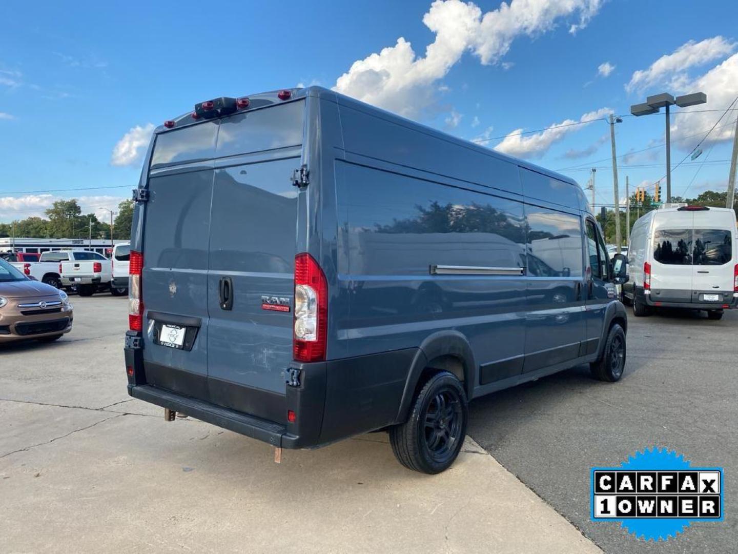 2019 Patriot Blue Pearlcoat /Black Ram ProMaster 3500 High Roof (3C6URVJG6KE) with an V6, 3.6L engine, 6-speed automatic transmission, located at 3147 E Independence Blvd, Charlotte, NC, 28205, 35.200268, -80.773651 - <b>Equipment</b><br>See what's behind you with the back up camera on this 2019 Ram ProMaster 3500 . This Ram ProMaster 3500 features a hands-free Bluetooth phone system. This vehicle is a certified CARFAX 1-owner. The vehicle is front wheel drive. This 2019 Ram ProMaster 3500 shines with an exquisi - Photo#12