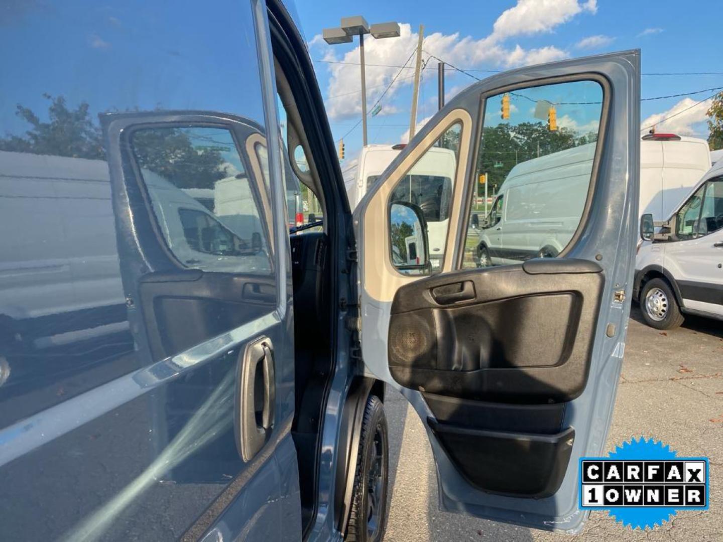 2019 Patriot Blue Pearlcoat /Black Ram ProMaster 3500 High Roof (3C6URVJG6KE) with an V6, 3.6L engine, 6-speed automatic transmission, located at 3147 E Independence Blvd, Charlotte, NC, 28205, 35.200268, -80.773651 - <b>Equipment</b><br>See what's behind you with the back up camera on this 2019 Ram ProMaster 3500 . This Ram ProMaster 3500 features a hands-free Bluetooth phone system. This vehicle is a certified CARFAX 1-owner. The vehicle is front wheel drive. This 2019 Ram ProMaster 3500 shines with an exquisi - Photo#20