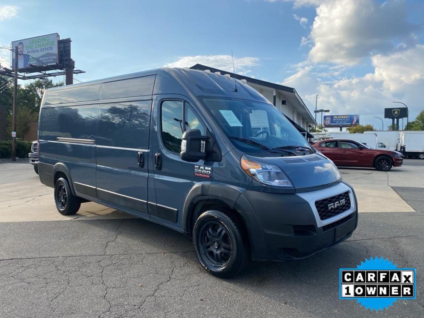 2019 Patriot Blue Pearlcoat /Black Ram ProMaster 3500 High Roof (3C6URVJG6KE) with an V6, 3.6L engine, 6-speed automatic transmission, located at 3147 E Independence Blvd, Charlotte, NC, 28205, 35.200268, -80.773651 - <b>Equipment</b><br>See what's behind you with the back up camera on this 2019 Ram ProMaster 3500 . This Ram ProMaster 3500 features a hands-free Bluetooth phone system. This vehicle is a certified CARFAX 1-owner. The vehicle is front wheel drive. This 2019 Ram ProMaster 3500 shines with an exquisi - Photo#6