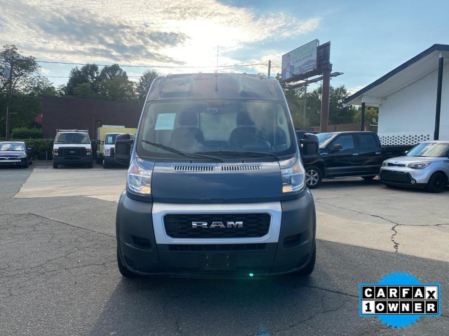 2019 Patriot Blue Pearlcoat /Black Ram ProMaster 3500 High Roof (3C6URVJG6KE) with an V6, 3.6L engine, 6-speed automatic transmission, located at 3147 E Independence Blvd, Charlotte, NC, 28205, 35.200268, -80.773651 - <b>Equipment</b><br>See what's behind you with the back up camera on this 2019 Ram ProMaster 3500 . This Ram ProMaster 3500 features a hands-free Bluetooth phone system. This vehicle is a certified CARFAX 1-owner. The vehicle is front wheel drive. This 2019 Ram ProMaster 3500 shines with an exquisi - Photo#7