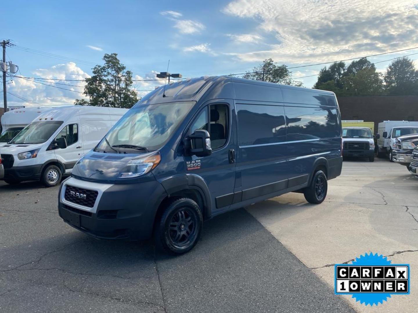 2019 Patriot Blue Pearlcoat /Black Ram ProMaster 3500 High Roof (3C6URVJG6KE) with an V6, 3.6L engine, 6-speed automatic transmission, located at 3147 E Independence Blvd, Charlotte, NC, 28205, 35.200268, -80.773651 - <b>Equipment</b><br>See what's behind you with the back up camera on this 2019 Ram ProMaster 3500 . This Ram ProMaster 3500 features a hands-free Bluetooth phone system. This vehicle is a certified CARFAX 1-owner. The vehicle is front wheel drive. This 2019 Ram ProMaster 3500 shines with an exquisi - Photo#8