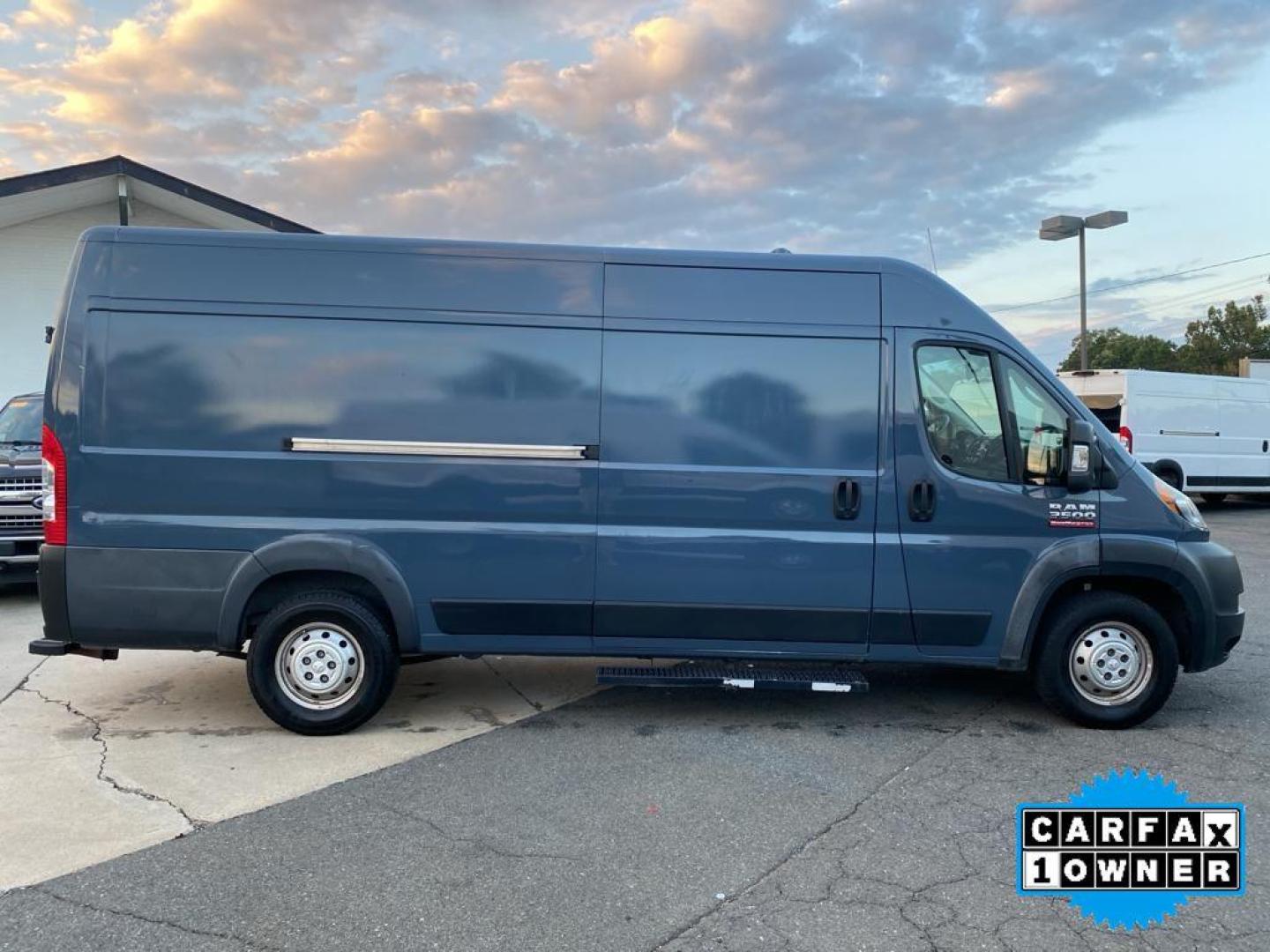 2019 Patriot Blue Pearlcoat /Black Ram ProMaster 3500 High Roof (3C6URVJG7KE) with an V6, 3.6L engine, 6-speed automatic transmission, located at 3147 E Independence Blvd, Charlotte, NC, 28205, 35.200268, -80.773651 - <b>Equipment</b><br>Bluetooth technology is built into this 2019 Ram ProMaster 3500 , keeping your hands on the steering wheel and your focus on the road. Protect this model from unwanted accidents with a cutting edge backup camera system. This vehicle is a certified CARFAX 1-owner. Front wheel driv - Photo#14