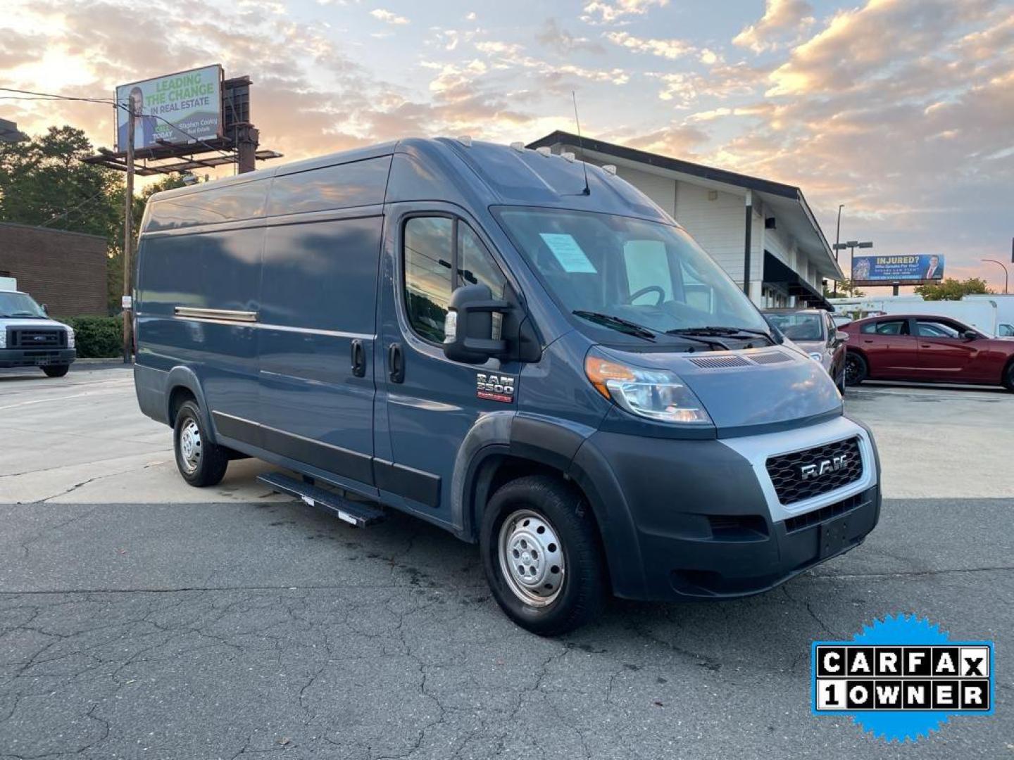 2019 Patriot Blue Pearlcoat /Black Ram ProMaster 3500 High Roof (3C6URVJG7KE) with an V6, 3.6L engine, 6-speed automatic transmission, located at 3147 E Independence Blvd, Charlotte, NC, 28205, 35.200268, -80.773651 - <b>Equipment</b><br>Bluetooth technology is built into this 2019 Ram ProMaster 3500 , keeping your hands on the steering wheel and your focus on the road. Protect this model from unwanted accidents with a cutting edge backup camera system. This vehicle is a certified CARFAX 1-owner. Front wheel driv - Photo#7