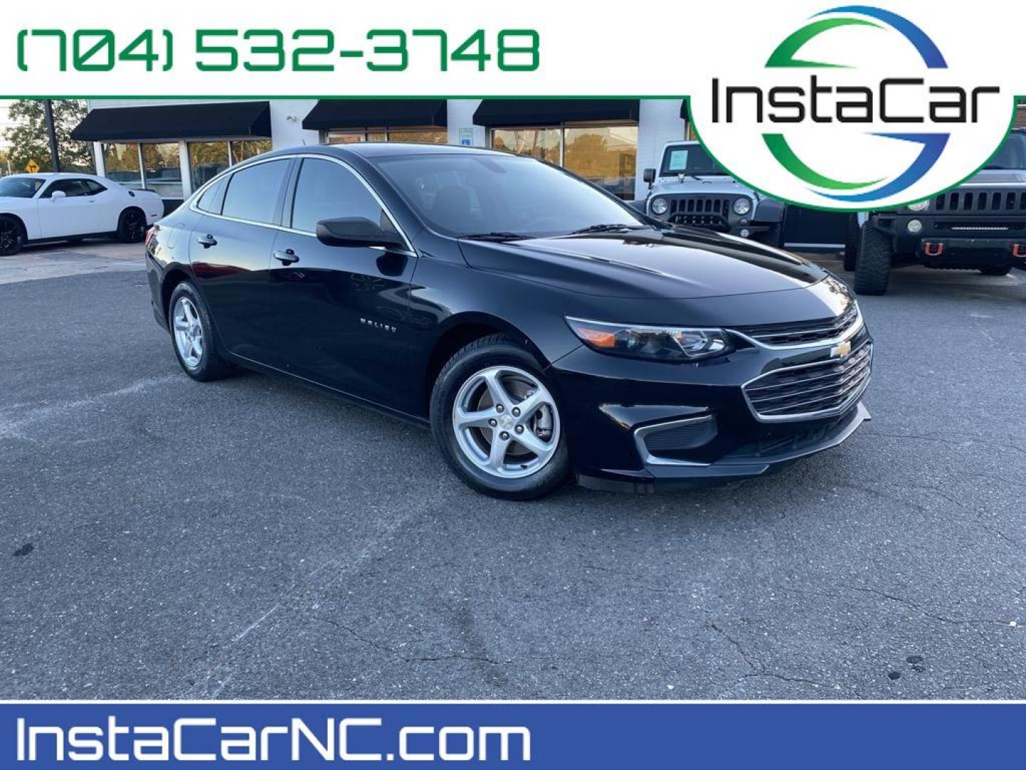 2016 Mosaic Black Metallic /Jet Black Chevrolet Malibu LS (1G1ZB5ST4GF) with an L4, 1.5L engine, 6-speed automatic transmission, located at 3147 E Independence Blvd, Charlotte, NC, 28205, 35.200268, -80.773651 - Get ready to experience the perfect blend of performance, style, and technology with this stunning 2016 Chevrolet Malibu LS (1LS)! This sleek and sophisticated sedan is designed to captivate and impress from every angle. Featuring a robust L4, 1.5L engine, the Malibu delivers a smooth and responsive - Photo#0