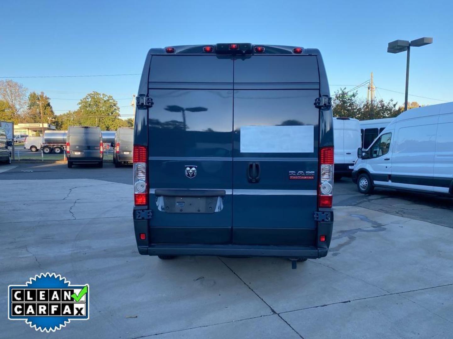 2019 Patriot Blue Pearlcoat /Black Ram ProMaster 3500 High Roof (3C6URVJG4KE) with an V6, 3.6L engine, 6-speed automatic transmission, located at 3147 E Independence Blvd, Charlotte, NC, 28205, 35.200268, -80.773651 - <b>Equipment</b><br>See what's behind you with the back up camera on this Ram ProMaster 3500. Our dealership has already run the CARFAX report and it is clean. A clean CARFAX is a great asset for resale value in the future. This 2019 Ram ProMaster 3500 features a hands-free Bluetooth phone system. - Photo#10