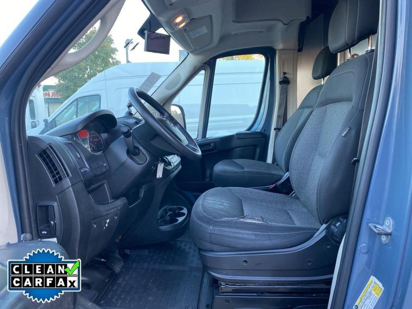 2019 Patriot Blue Pearlcoat /Black Ram ProMaster 3500 High Roof (3C6URVJG4KE) with an V6, 3.6L engine, 6-speed automatic transmission, located at 3147 E Independence Blvd, Charlotte, NC, 28205, 35.200268, -80.773651 - <b>Equipment</b><br>See what's behind you with the back up camera on this Ram ProMaster 3500. Our dealership has already run the CARFAX report and it is clean. A clean CARFAX is a great asset for resale value in the future. This 2019 Ram ProMaster 3500 features a hands-free Bluetooth phone system. - Photo#19