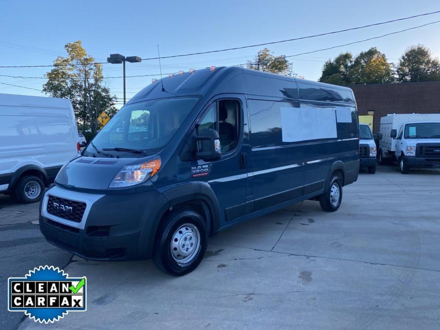 2019 Patriot Blue Pearlcoat /Black Ram ProMaster 3500 High Roof (3C6URVJG4KE) with an V6, 3.6L engine, 6-speed automatic transmission, located at 3147 E Independence Blvd, Charlotte, NC, 28205, 35.200268, -80.773651 - <b>Equipment</b><br>See what's behind you with the back up camera on this Ram ProMaster 3500. Our dealership has already run the CARFAX report and it is clean. A clean CARFAX is a great asset for resale value in the future. This 2019 Ram ProMaster 3500 features a hands-free Bluetooth phone system. - Photo#7