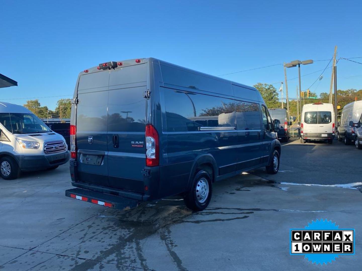 2020 Patriot Blue Pearlcoat /Black Ram ProMaster 3500 High Roof (3C6URVJG7LE) with an V6, 3.6L engine, 6-speed automatic transmission, located at 3147 E Independence Blvd, Charlotte, NC, 28205, 35.200268, -80.773651 - <b>Equipment</b><br>This Ram ProMaster 3500 features a hands-free Bluetooth phone system. Good News! This certified CARFAX 1-owner vehicle has only had one owner before you. Protect the vehicle from unwanted accidents with a cutting edge backup camera system. Front wheel drive on the Ram ProMaster 3 - Photo#12