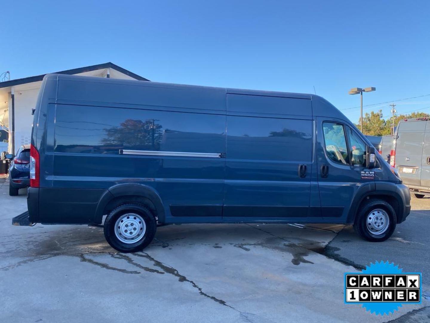 2020 Patriot Blue Pearlcoat /Black Ram ProMaster 3500 High Roof (3C6URVJG7LE) with an V6, 3.6L engine, 6-speed automatic transmission, located at 3147 E Independence Blvd, Charlotte, NC, 28205, 35.200268, -80.773651 - <b>Equipment</b><br>This Ram ProMaster 3500 features a hands-free Bluetooth phone system. Good News! This certified CARFAX 1-owner vehicle has only had one owner before you. Protect the vehicle from unwanted accidents with a cutting edge backup camera system. Front wheel drive on the Ram ProMaster 3 - Photo#13