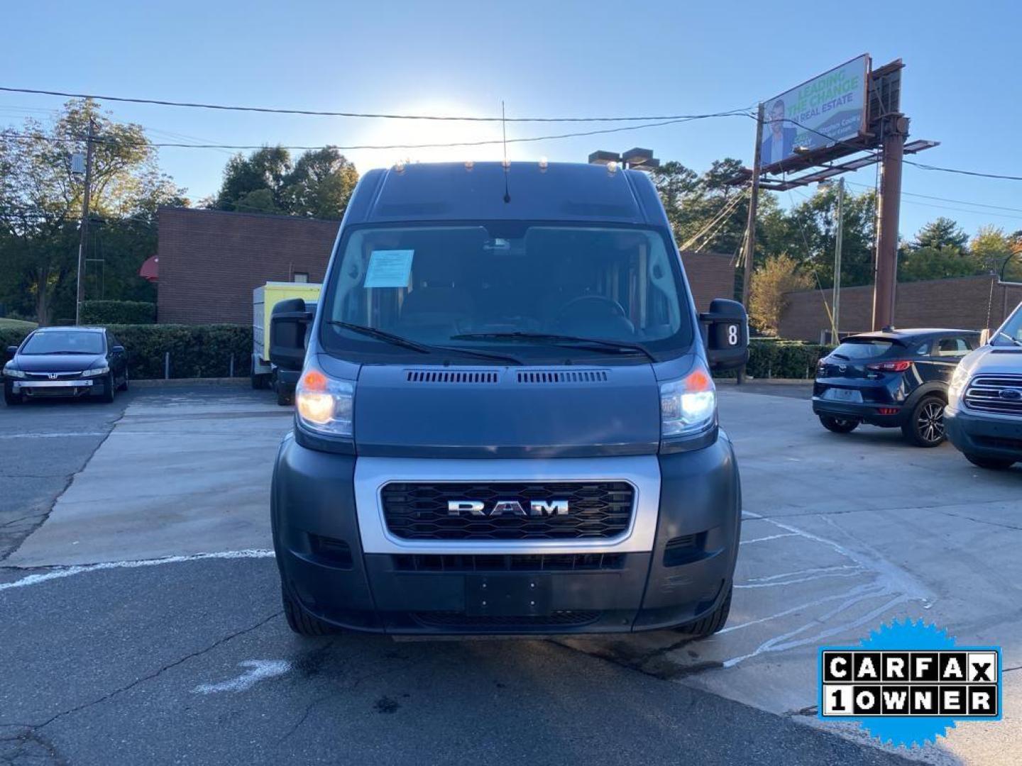 2020 Patriot Blue Pearlcoat /Black Ram ProMaster 3500 High Roof (3C6URVJG7LE) with an V6, 3.6L engine, 6-speed automatic transmission, located at 3147 E Independence Blvd, Charlotte, NC, 28205, 35.200268, -80.773651 - <b>Equipment</b><br>This Ram ProMaster 3500 features a hands-free Bluetooth phone system. Good News! This certified CARFAX 1-owner vehicle has only had one owner before you. Protect the vehicle from unwanted accidents with a cutting edge backup camera system. Front wheel drive on the Ram ProMaster 3 - Photo#7