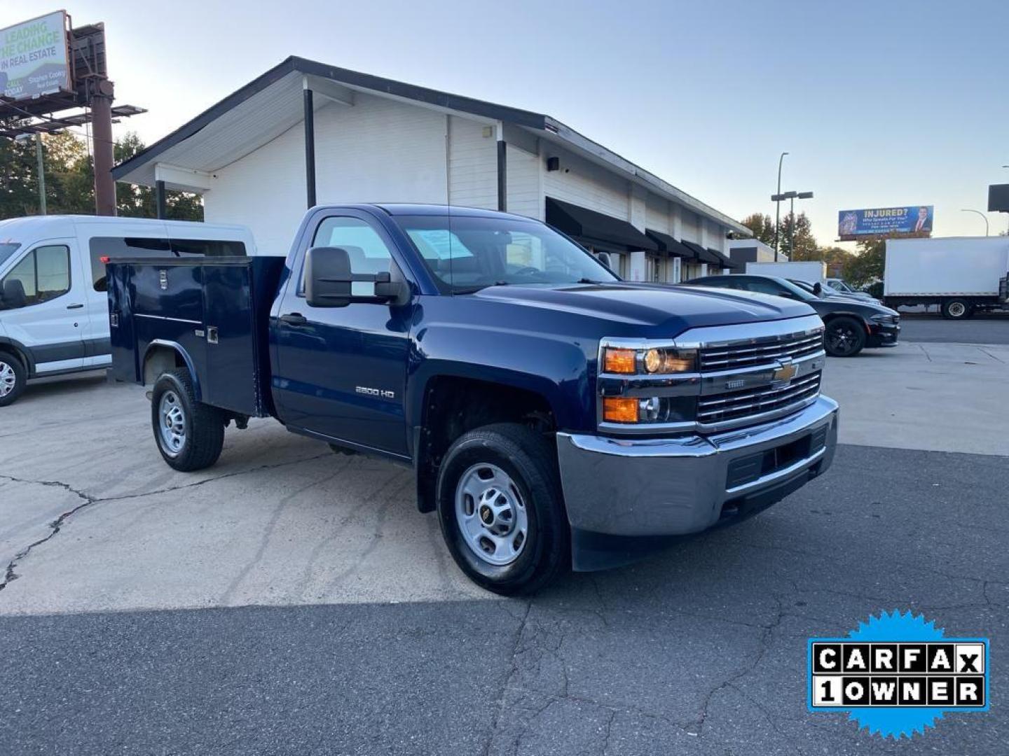 2016 Summit White /Dark Ash/Jet Black Chevrolet Silverado Work Truck (1GB0CUEG7GZ) with an V8, 6.0L engine, 6-speed automatic transmission, located at 3147 E Independence Blvd, Charlotte, NC, 28205, 35.200268, -80.773651 - <b>Equipment</b><br>Good News! This certified CARFAX 1-owner vehicle has only had one owner before you. The Chevrolet Silverado shines with clean polished lines coated with an elegant white finish. This model is rear wheel drive. This 3/4 ton pickup has a V8, 6.0L high output engine. Set the tempera - Photo#3