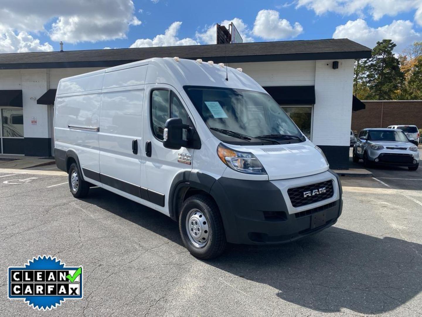 2021 Bright White Clearcoat /Black Ram ProMaster 3500 High Roof (3C6MRVJG9ME) with an V6, 3.6L engine, 6-speed automatic transmission, located at 3147 E Independence Blvd, Charlotte, NC, 28205, 35.200268, -80.773651 - <b>Equipment</b><br>See what's behind you with the back up camera on this vehicle. Our dealership has already run the CARFAX report and it is clean. A clean CARFAX is a great asset for resale value in the future. Bluetooth technology is built into this 2021 Ram ProMaster 3500 , keeping your hands o - Photo#4