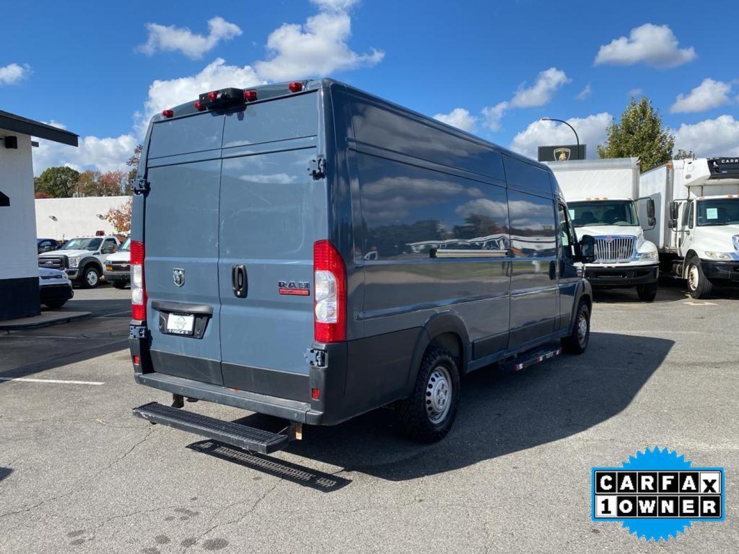 2019 Patriot Blue Pearlcoat /Black Ram ProMaster 3500 High Roof (3C6URVJG5KE) with an V6, 3.6L engine, 6-speed automatic transmission, located at 3147 E Independence Blvd, Charlotte, NC, 28205, 35.200268, -80.773651 - <b>Equipment</b><br>It features a hands-free Bluetooth phone system. This vehicle is a certified CARFAX 1-owner. Protect the vehicle from unwanted accidents with a cutting edge backup camera system. Maintaining a stable interior temperature in this vehicle is easy with the climate control system. Th - Photo#10