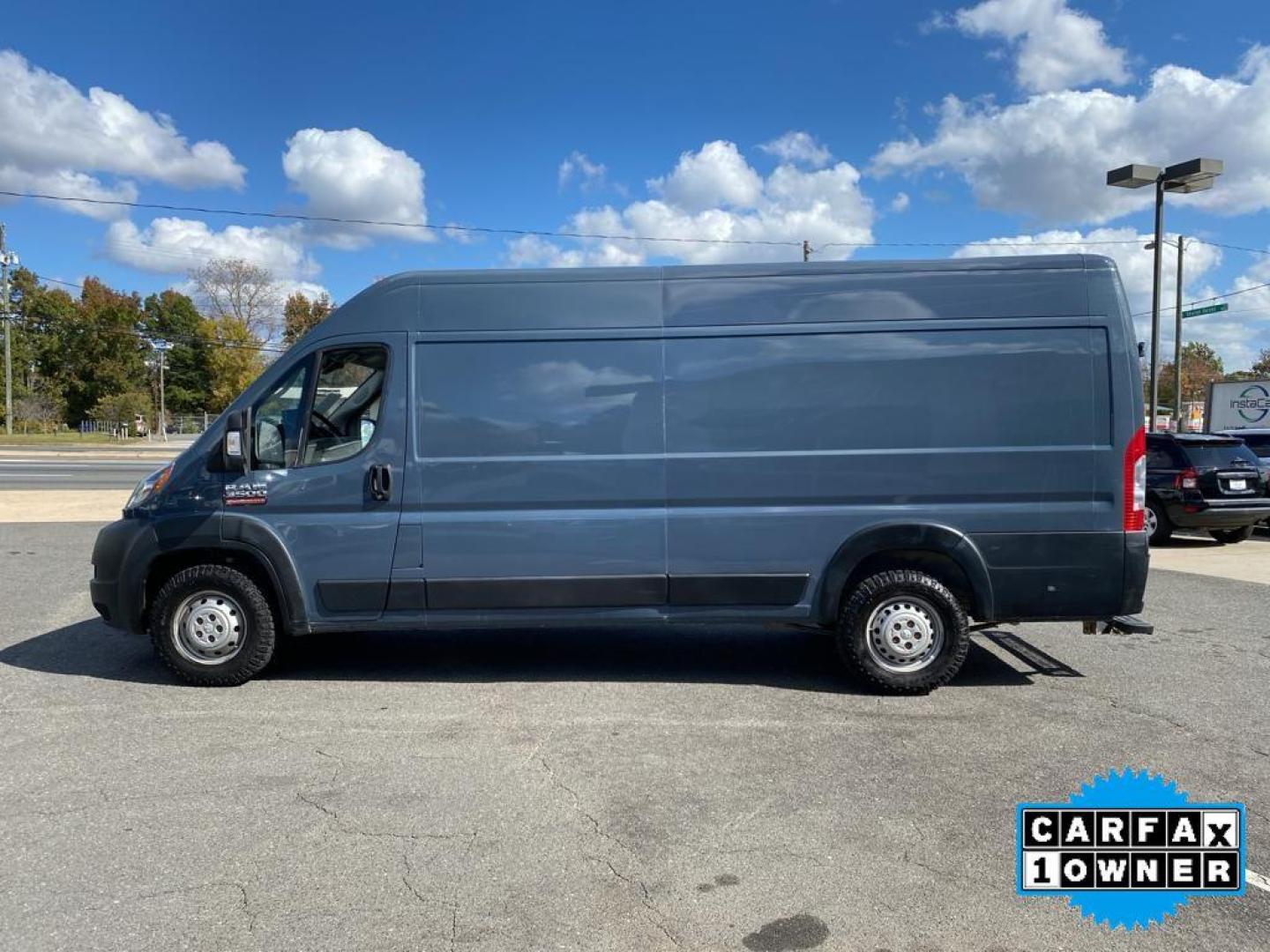 2019 Patriot Blue Pearlcoat /Black Ram ProMaster 3500 High Roof (3C6URVJG5KE) with an V6, 3.6L engine, 6-speed automatic transmission, located at 3147 E Independence Blvd, Charlotte, NC, 28205, 35.200268, -80.773651 - <b>Equipment</b><br>It features a hands-free Bluetooth phone system. This vehicle is a certified CARFAX 1-owner. Protect the vehicle from unwanted accidents with a cutting edge backup camera system. Maintaining a stable interior temperature in this vehicle is easy with the climate control system. Th - Photo#7