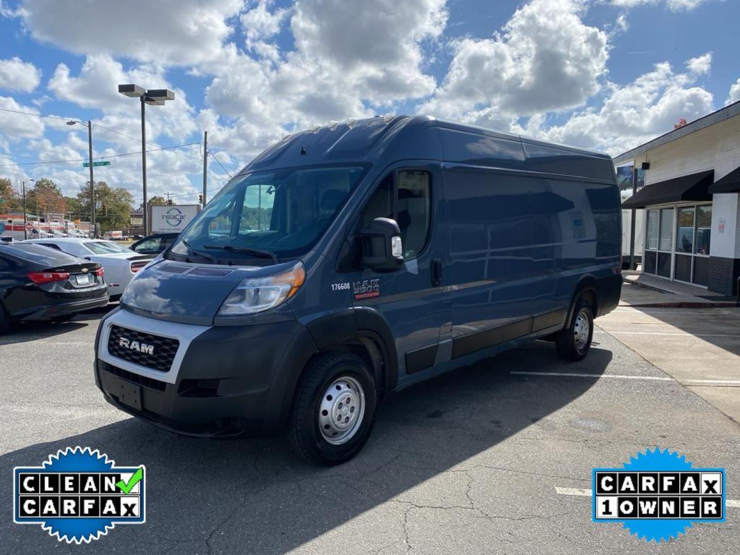 2019 Patriot Blue Pearlcoat /Black Ram ProMaster 3500 High Roof (3C6URVJGXKE) with an V6, 3.6L engine, 6-speed automatic transmission, located at 3147 E Independence Blvd, Charlotte, NC, 28205, 35.200268, -80.773651 - Photo#8