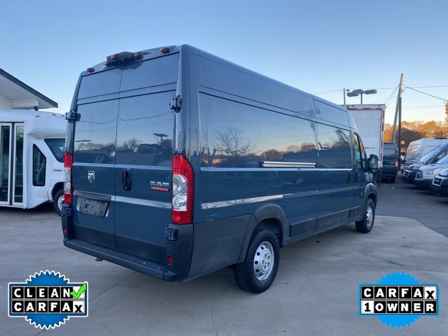 2019 Patriot Blue Pearlcoat /Black Ram ProMaster 3500 High Roof (3C6URVJGXKE) with an V6, 3.6L engine, 6-speed automatic transmission, located at 3147 E Independence Blvd, Charlotte, NC, 28205, 35.200268, -80.773651 - <b>Equipment</b><br>Bluetooth technology is built into the vehicle, keeping your hands on the steering wheel and your focus on the road. This 1 ton van has a clean CARFAX vehicle history report. Protect this Ram ProMaster 3500 from unwanted accidents with a cutting edge backup camera system. Good Ne - Photo#11