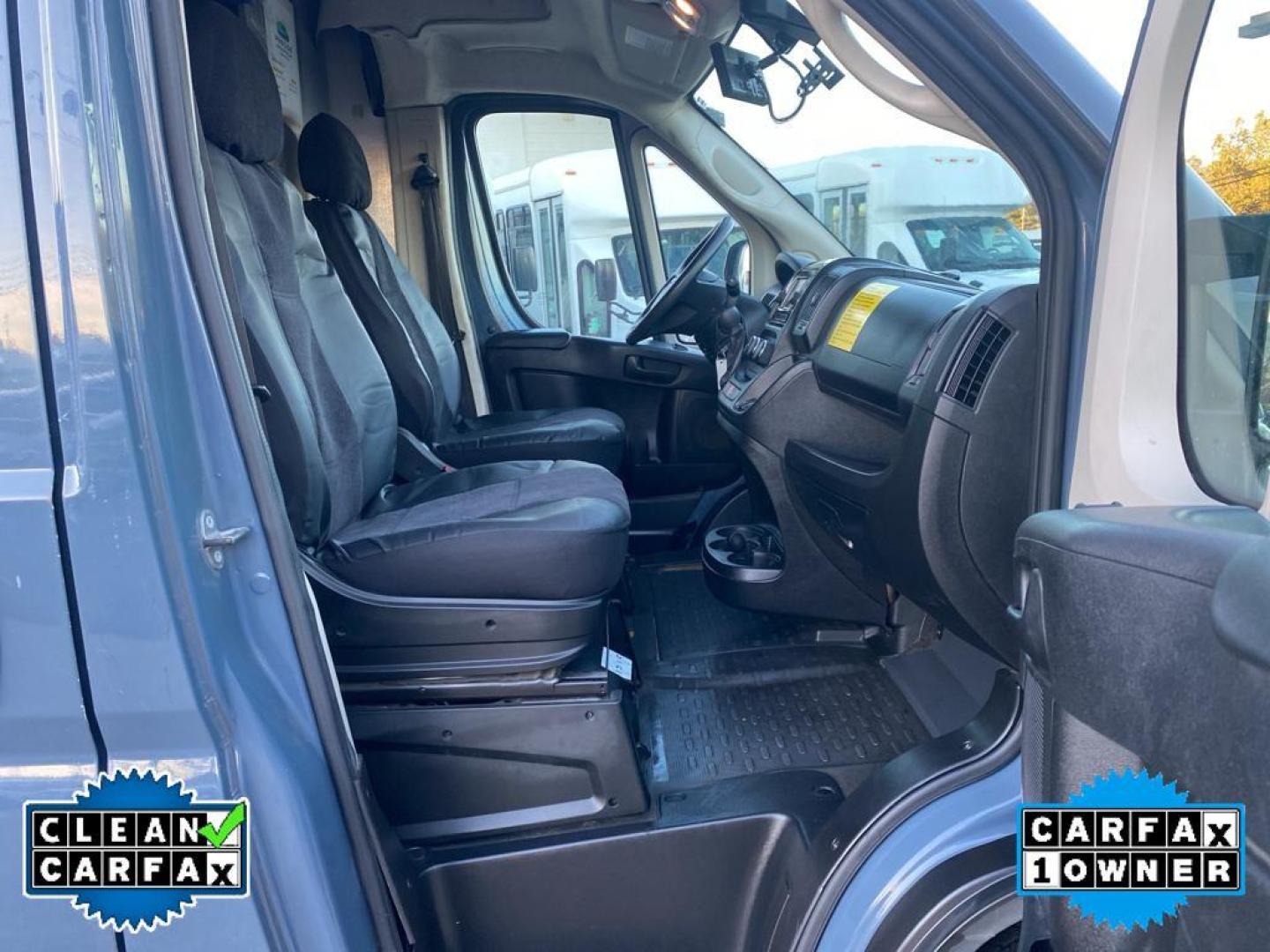 2019 Patriot Blue Pearlcoat /Black Ram ProMaster 3500 High Roof (3C6URVJGXKE) with an V6, 3.6L engine, 6-speed automatic transmission, located at 3147 E Independence Blvd, Charlotte, NC, 28205, 35.200268, -80.773651 - <b>Equipment</b><br>Bluetooth technology is built into the vehicle, keeping your hands on the steering wheel and your focus on the road. This 1 ton van has a clean CARFAX vehicle history report. Protect this Ram ProMaster 3500 from unwanted accidents with a cutting edge backup camera system. Good Ne - Photo#21