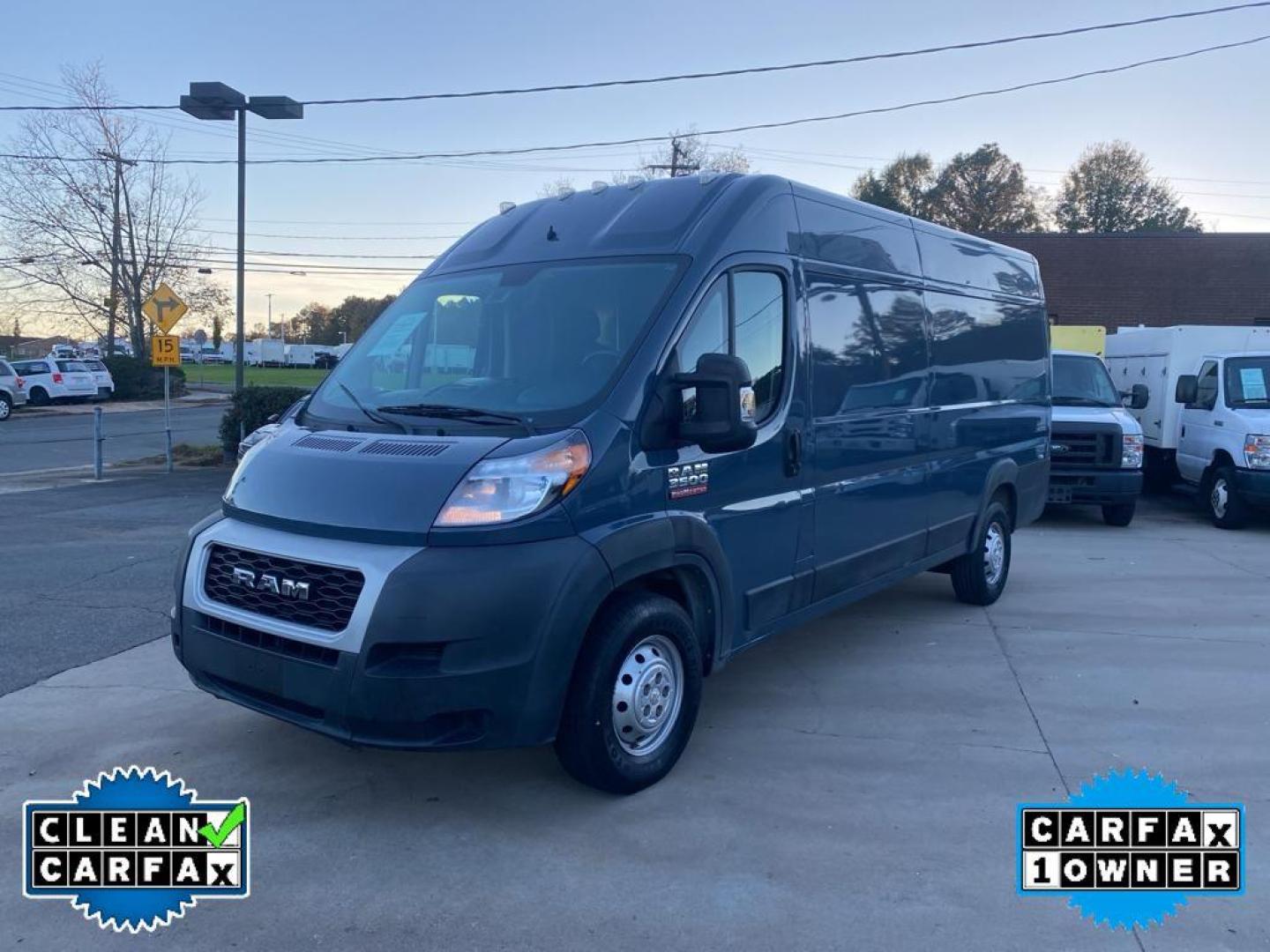 2019 Patriot Blue Pearlcoat /Black Ram ProMaster 3500 High Roof (3C6URVJGXKE) with an V6, 3.6L engine, 6-speed automatic transmission, located at 3147 E Independence Blvd, Charlotte, NC, 28205, 35.200268, -80.773651 - <b>Equipment</b><br>Bluetooth technology is built into the vehicle, keeping your hands on the steering wheel and your focus on the road. This 1 ton van has a clean CARFAX vehicle history report. Protect this Ram ProMaster 3500 from unwanted accidents with a cutting edge backup camera system. Good Ne - Photo#7