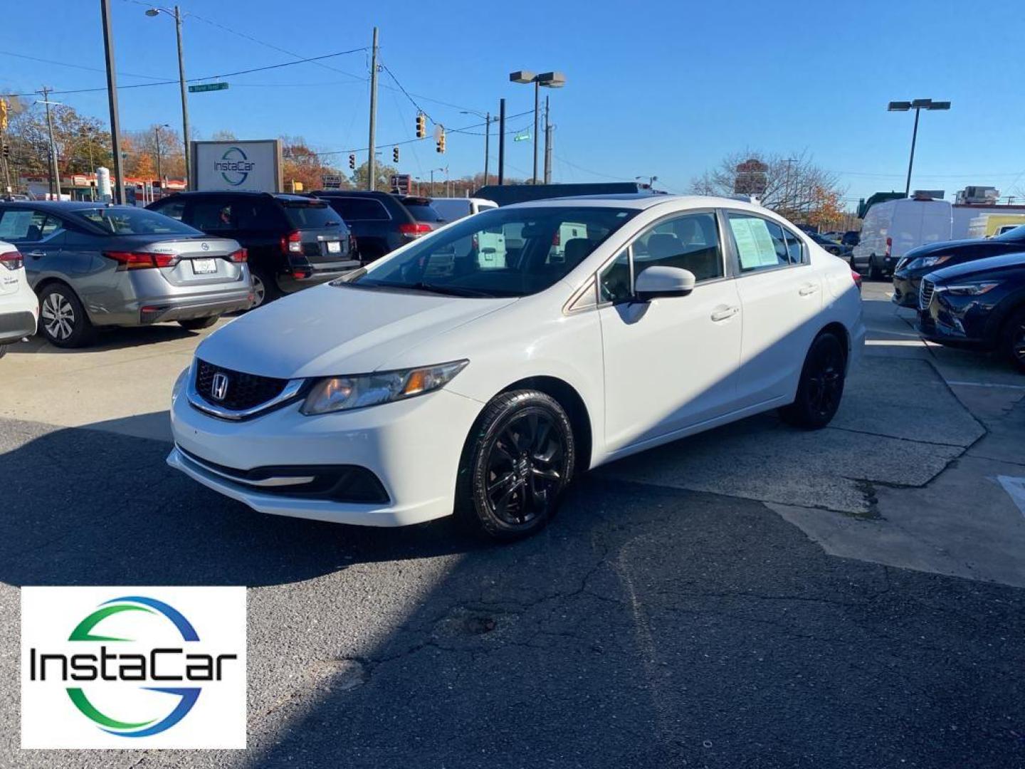 2014 Taffeta White /Beige Honda Civic EX (19XFB2F86EE) with an 4 Cyl, 1.8L engine, CVT transmission, located at 3147 E Independence Blvd, Charlotte, NC, 28205, 35.200268, -80.773651 - Photo#10