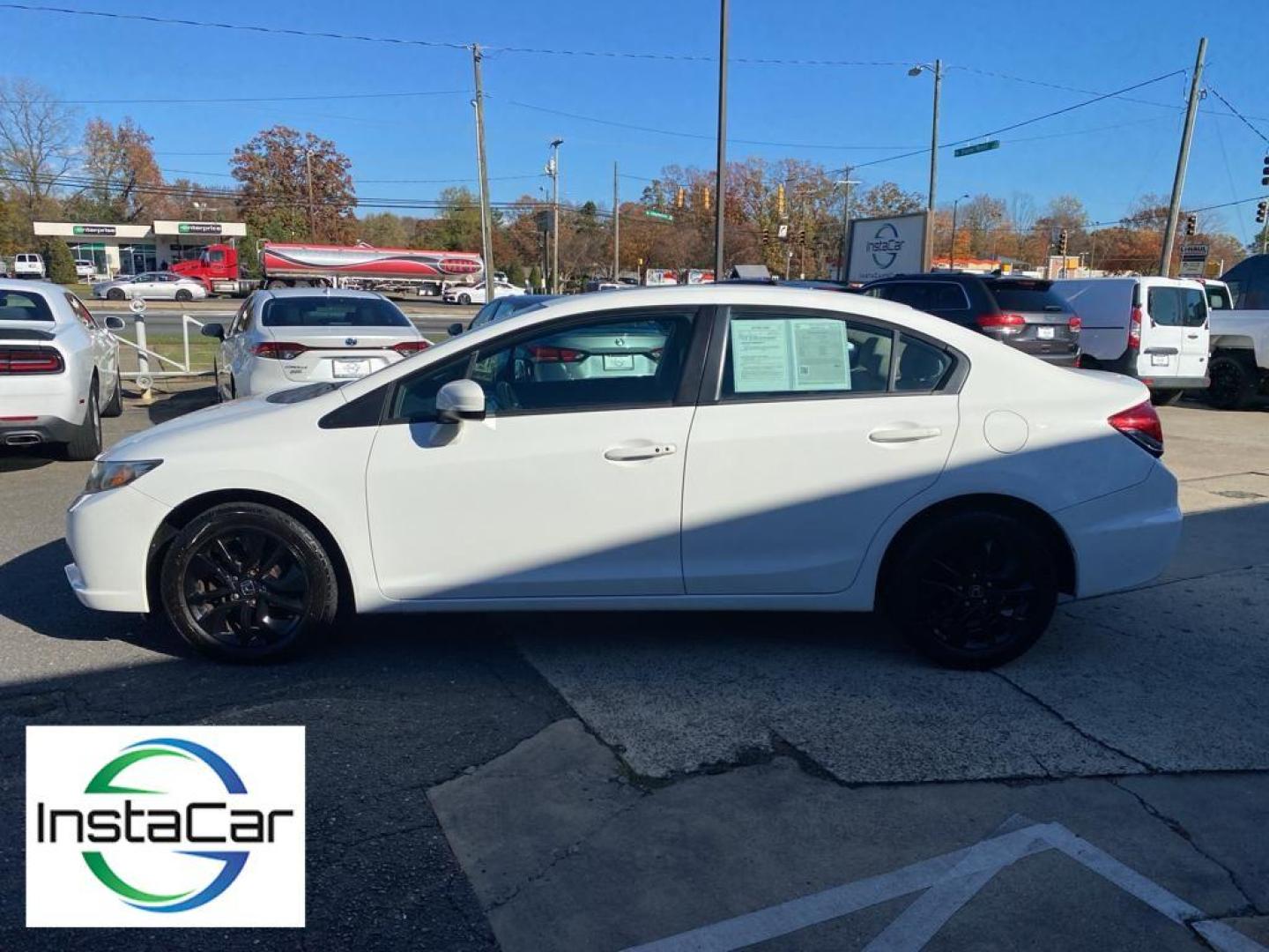 2014 Taffeta White /Beige Honda Civic EX (19XFB2F86EE) with an 4 Cyl, 1.8L engine, CVT transmission, located at 3147 E Independence Blvd, Charlotte, NC, 28205, 35.200268, -80.773651 - Photo#11