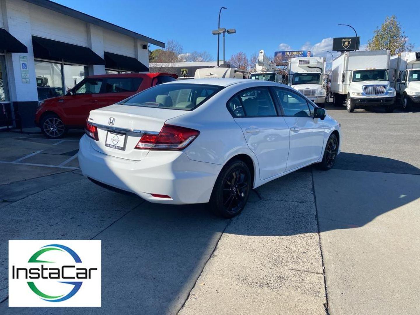 2014 Taffeta White /Beige Honda Civic EX (19XFB2F86EE) with an 4 Cyl, 1.8L engine, CVT transmission, located at 3147 E Independence Blvd, Charlotte, NC, 28205, 35.200268, -80.773651 - Photo#14