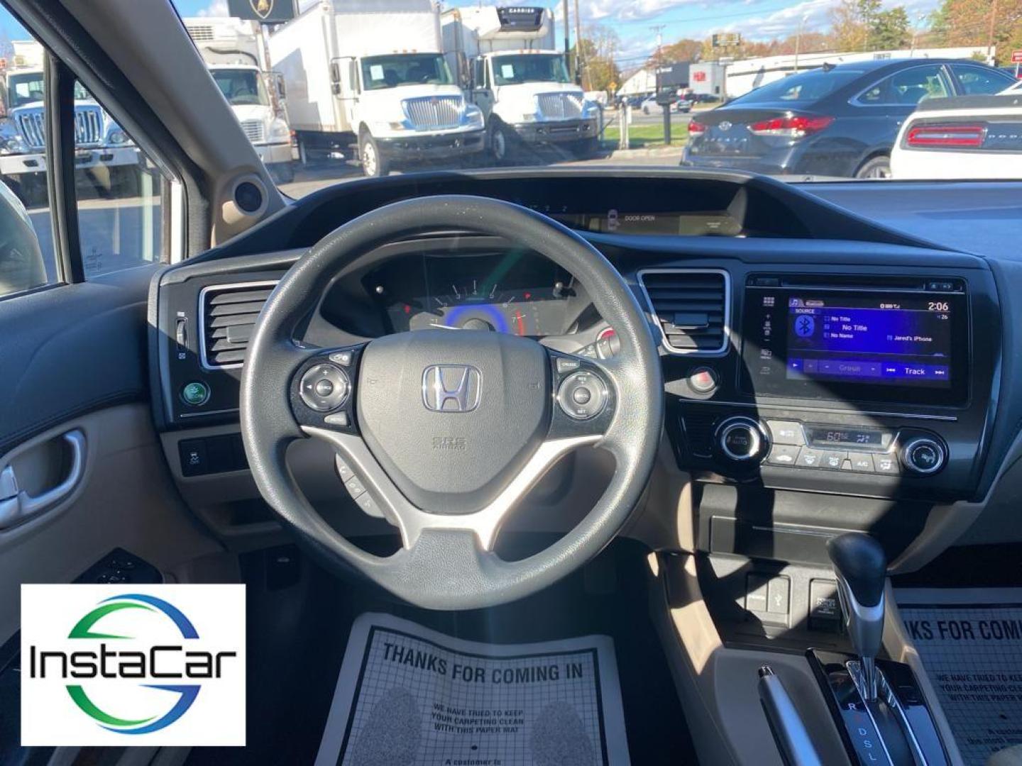 2014 Taffeta White /Beige Honda Civic EX (19XFB2F86EE) with an 4 Cyl, 1.8L engine, CVT transmission, located at 3147 E Independence Blvd, Charlotte, NC, 28205, 35.200268, -80.773651 - Photo#30