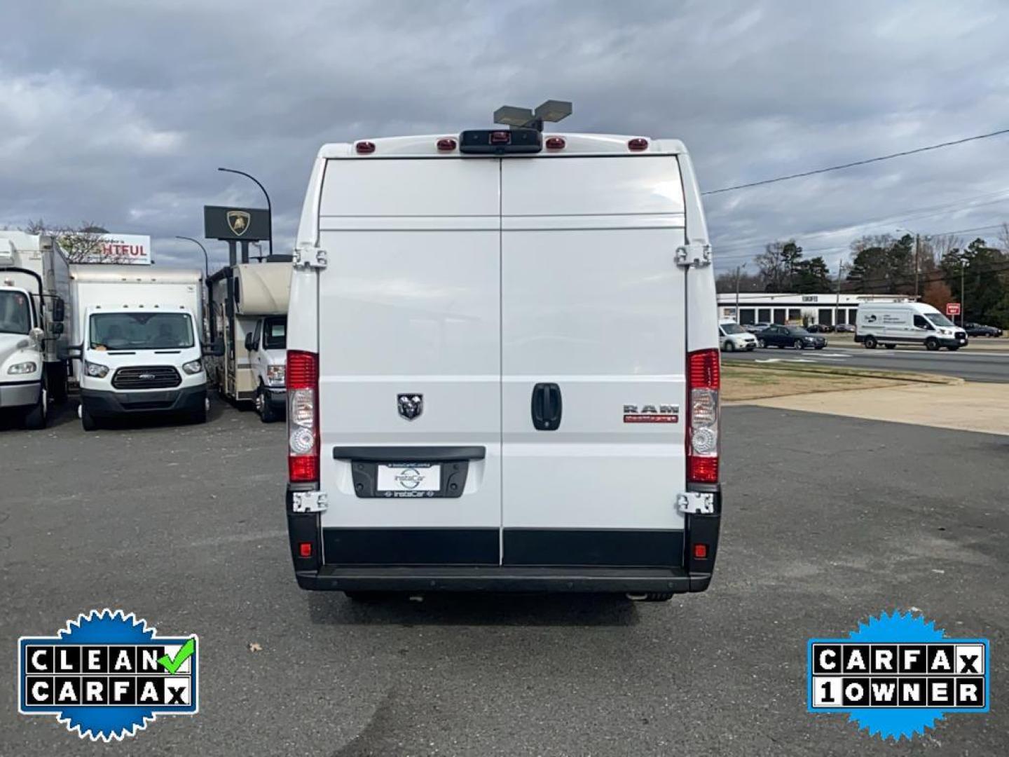 2022 Bright White Clearcoat /Black Ram ProMaster 3500 High Roof (3C6MRVJG9NE) with an V6, 3.6L engine, 9-speed automatic transmission, located at 3147 E Independence Blvd, Charlotte, NC, 28205, 35.200268, -80.773651 - Introducing the 2022 Ram ProMaster 3500 Extended 159X WB, a versatile and robust choice for businesses seeking reliability and functionality in their fleet. This model is equipped with a powerful V6, 3.6L engine and features front-wheel drive, offering a dynamic driving experience with impressive ha - Photo#11