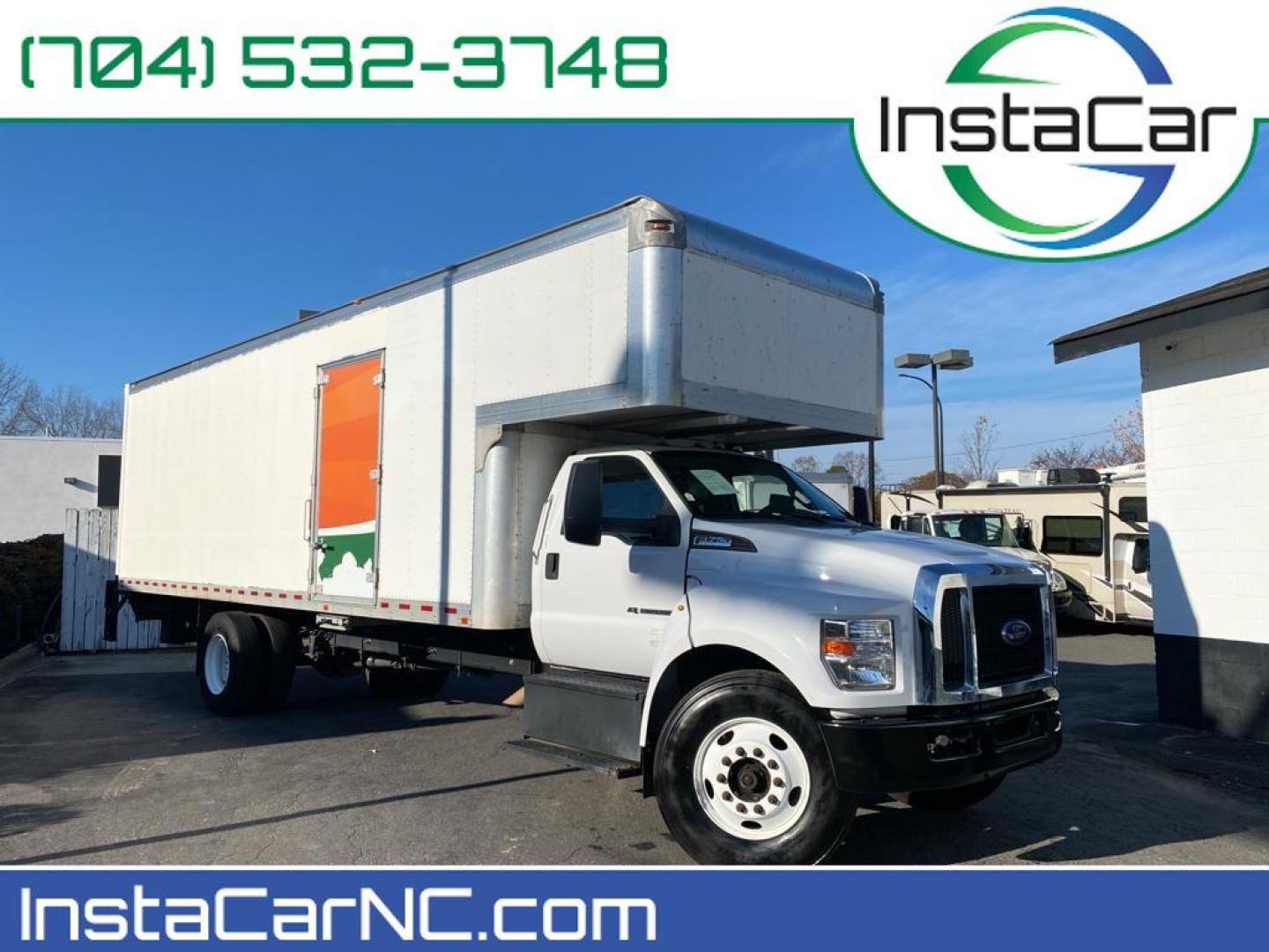 2019 Oxford White /Gray Ford F-750 Base (1FDNF7DC3KD) with an V8, 6.7L engine, 6-speed automatic transmission, located at 3147 E Independence Blvd, Charlotte, NC, 28205, 35.200268, -80.773651 - Photo#0