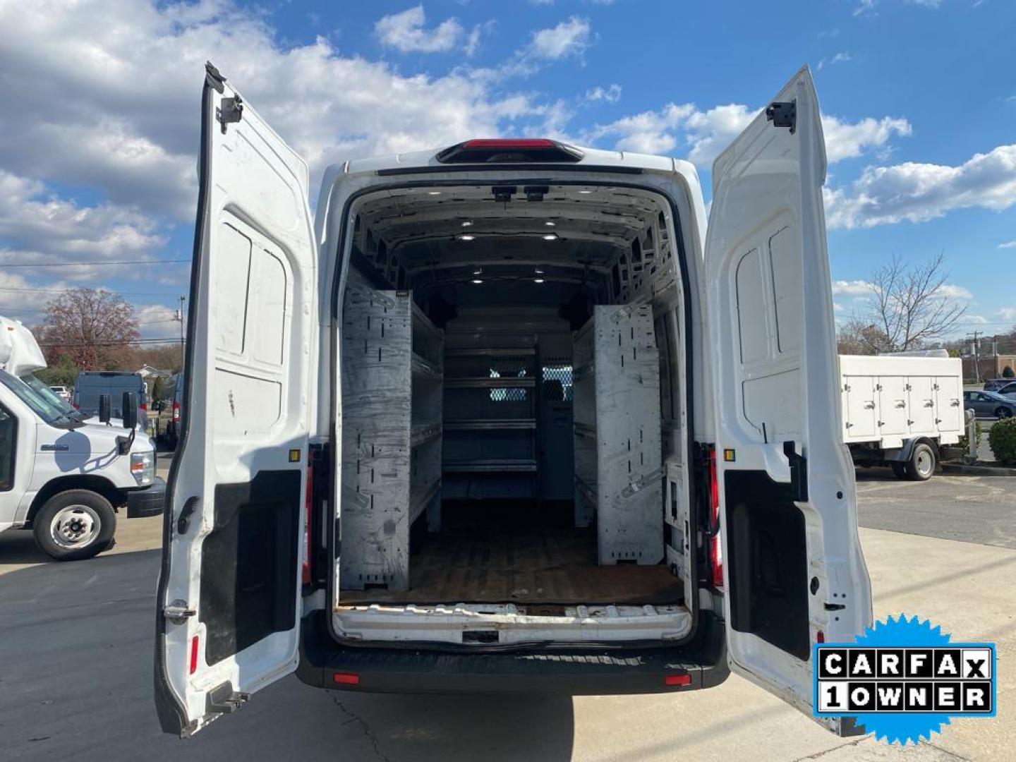 2018 Oxford White /Pewter Ford Transit Van Base w/Sliding Pass-Side Cargo Door (1FTBF4XV2JK) with an 5 Cyl, 3.2L engine, 6-speed automatic transmission, located at 3147 E Independence Blvd, Charlotte, NC, 28205, 35.200268, -80.773651 - For sale at our dealership: a reliable and spacious 2018 Ford Transit Van T-350HD EL High Roof Slide Base. This robust van is equipped with Rear Wheel Drive (RWD) and Dual Rear Wheels, providing the stability and durability you need for heavy-duty tasks. Under the hood, you'll find a powerful 5-cyli - Photo#27