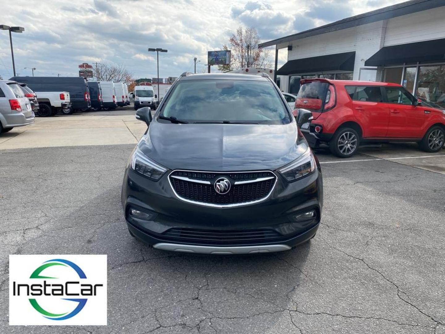 2018 Graphite Gray Metallic /Ebony Buick Encore Essence (KL4CJCSB6JB) with an 4 Cyl, 1.4L engine, 6-speed automatic transmission, located at 3147 E Independence Blvd, Charlotte, NC, 28205, 35.200268, -80.773651 - Photo#9